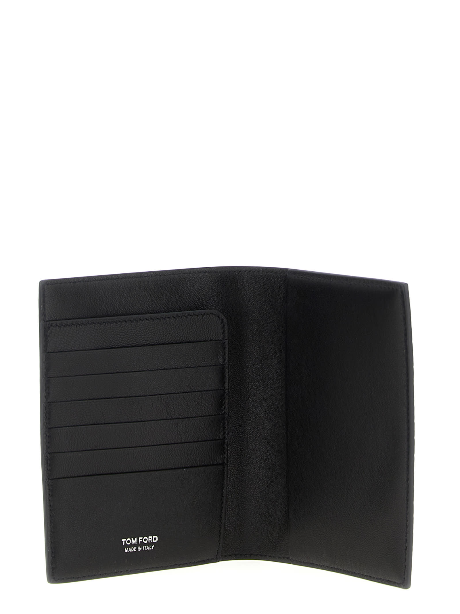 Tom Ford Exotic Line Passport Holder In Black