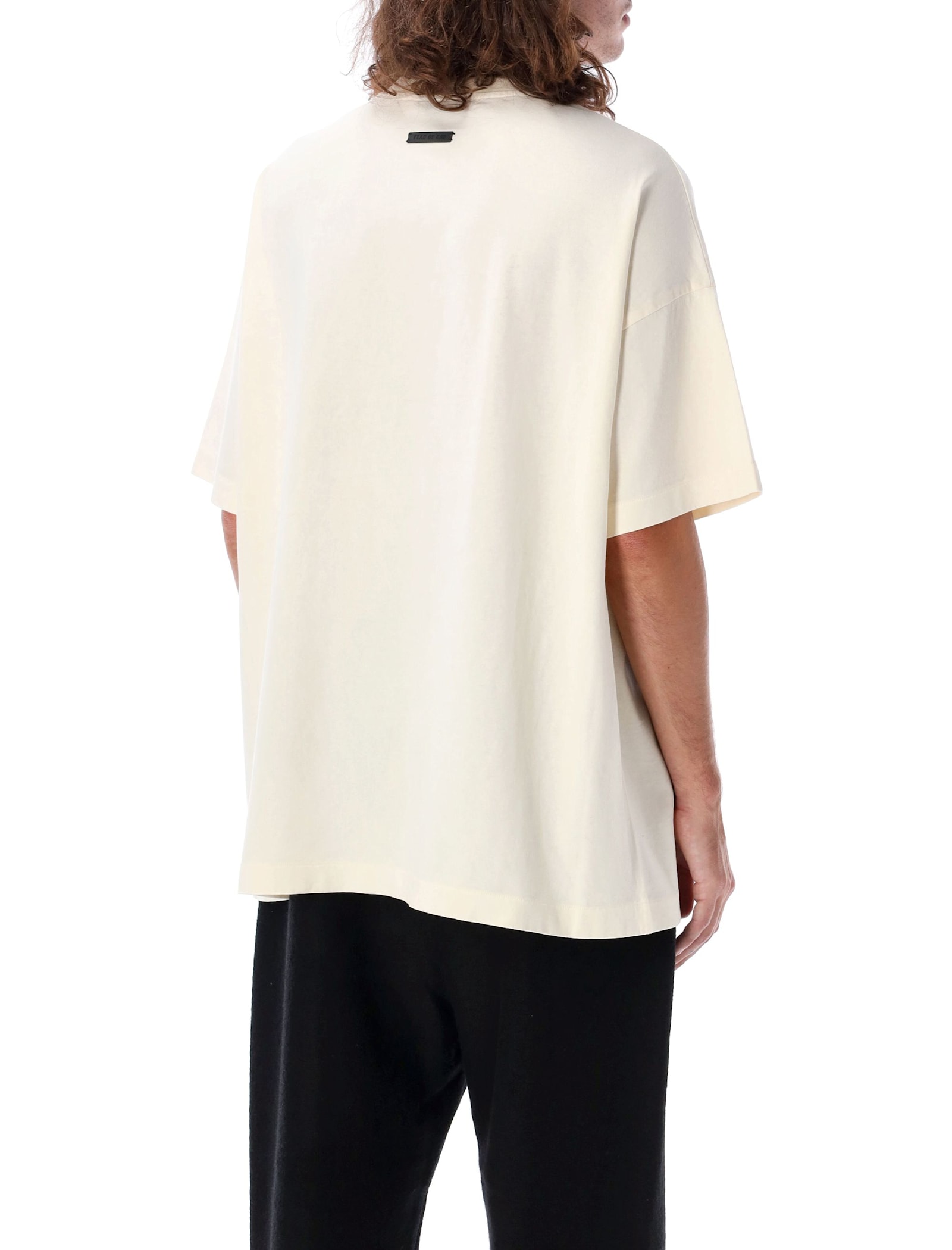 Shop Fear Of God 8 Print Oversized T-shirt In Cream