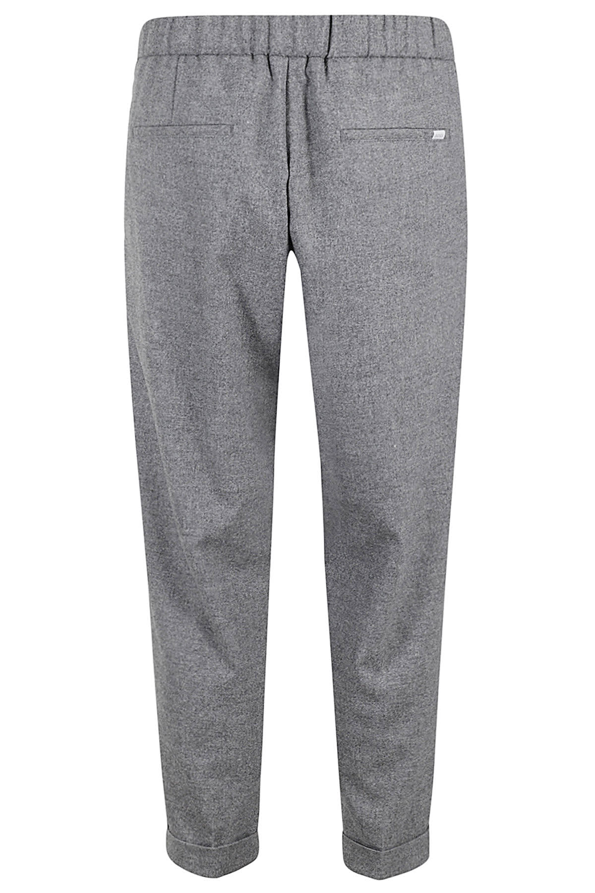 Shop Hugo Boss Pantalone In Lana In Grey