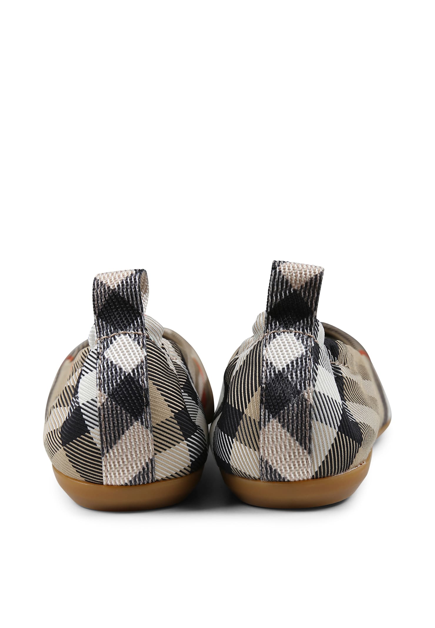 Burberry Ballerina Beige Check Pattern In Beige
