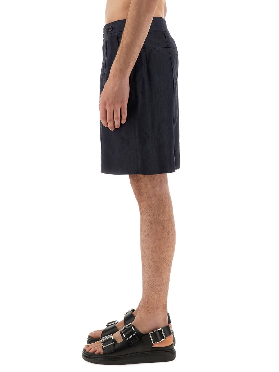 Alexander Mcqueen Tailored Shorts With Back Pockets And Belt Loops