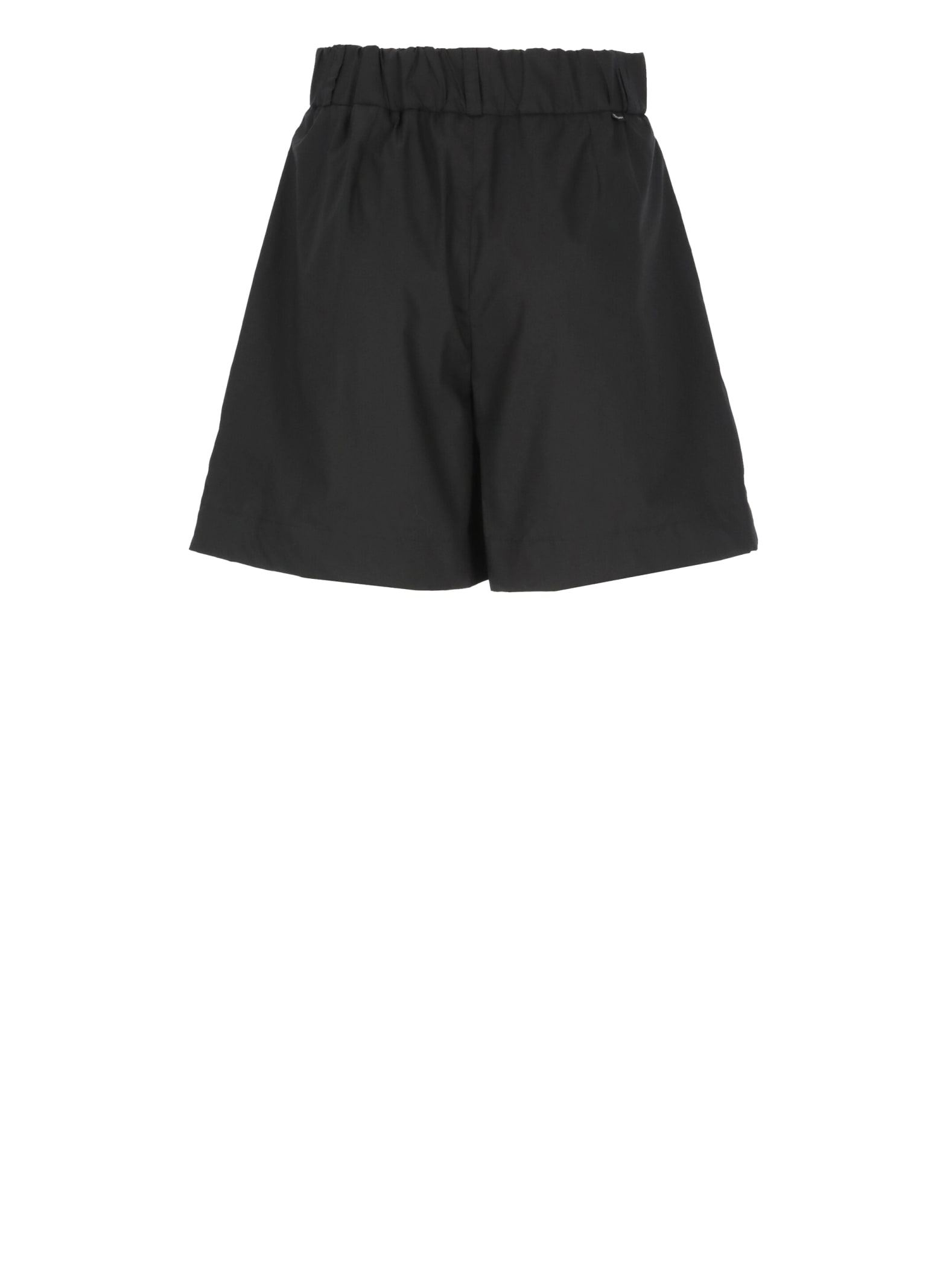 Shop Woolrich Cotton Bermuda Shorts In Black