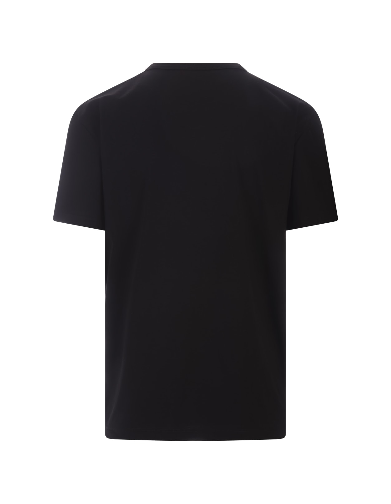 Shop Alexander Mcqueen Black T-shirt With Enlarged Charm Print