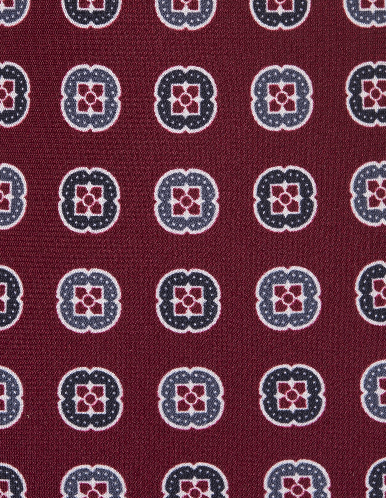 Shop Kiton Burgundy Tie With Pattern In Red