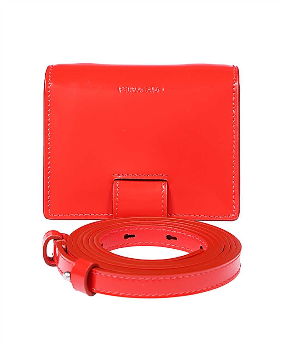 Shop Ferragamo Mini Leather Bag In Red