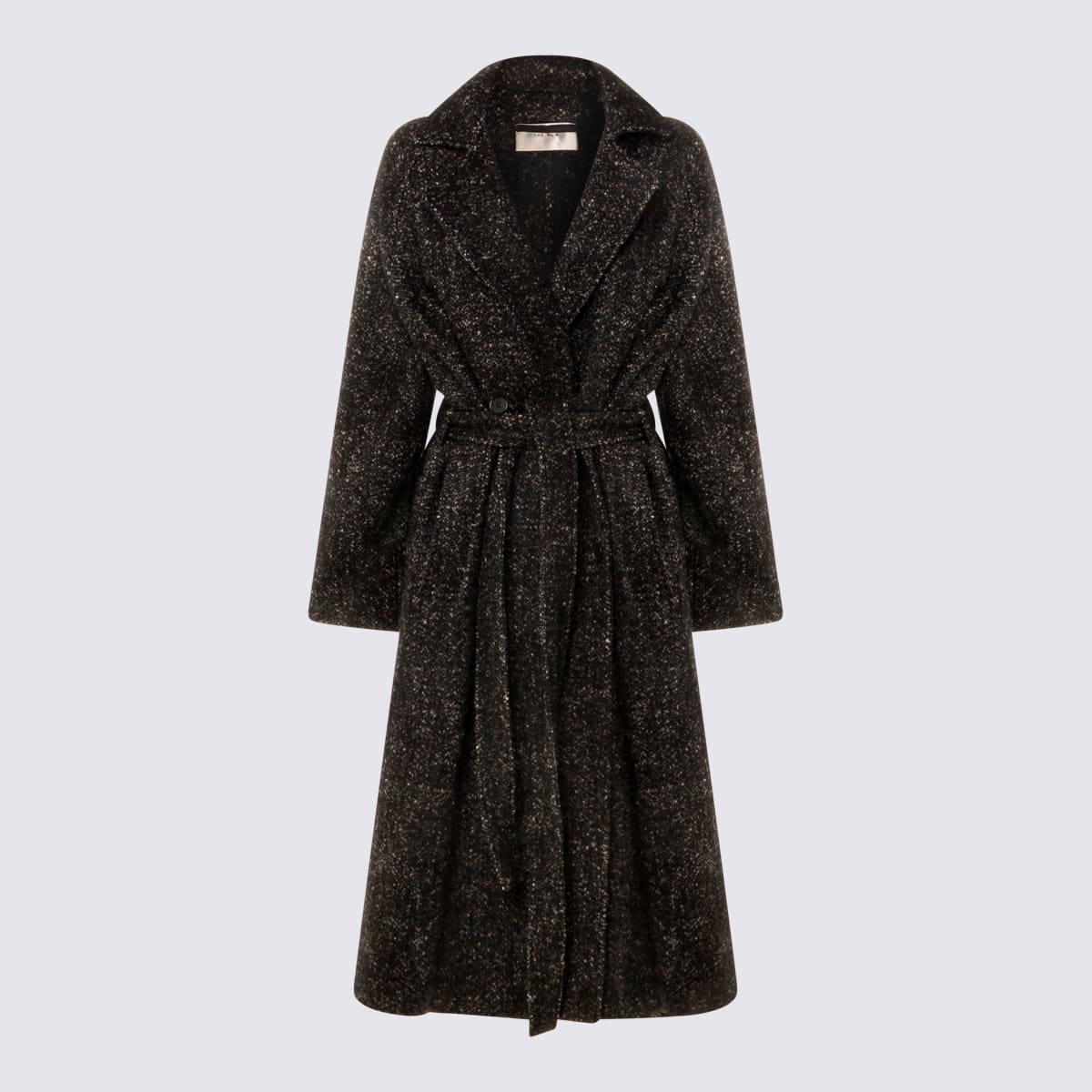 The Row Black Wool Macaria Coat