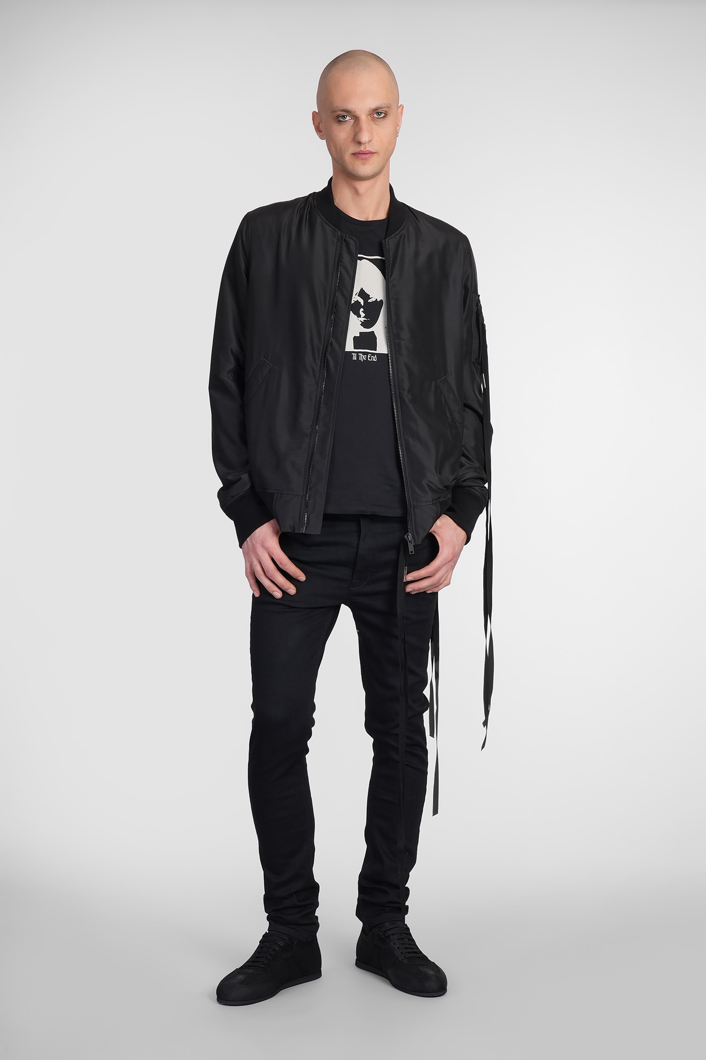 Ann Demeulemeester Zip-fastening Bomber Jacket In Black