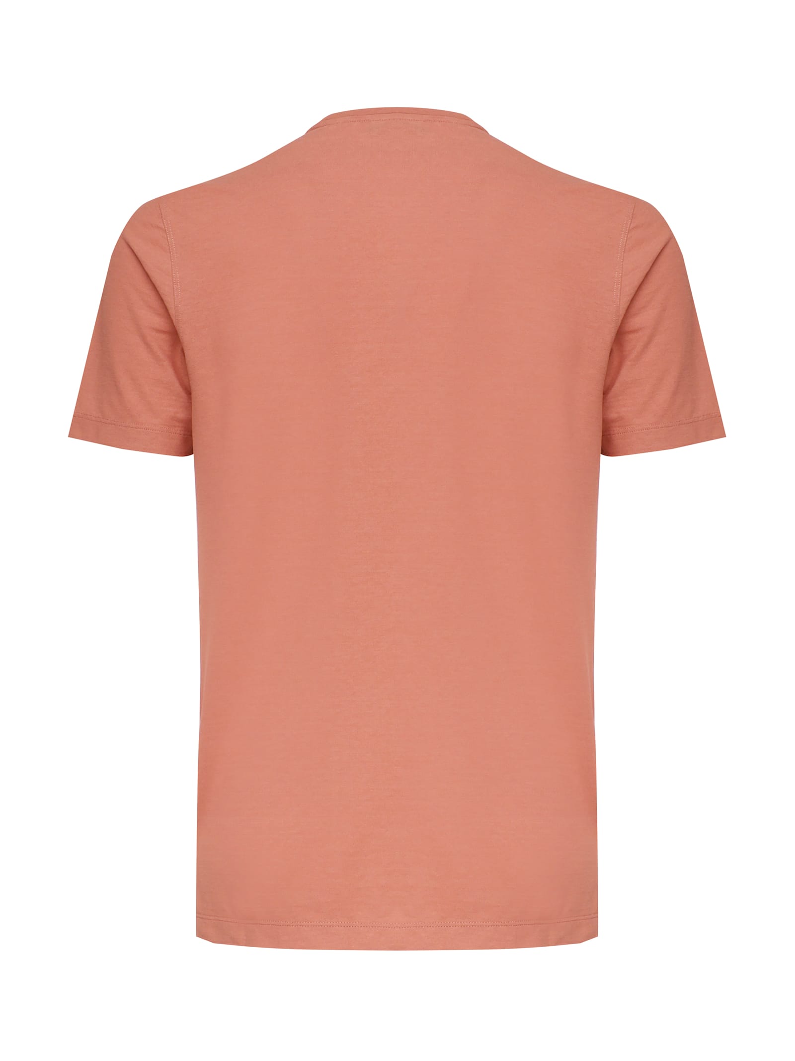 Zanone Cotton T-shirt In Peach
