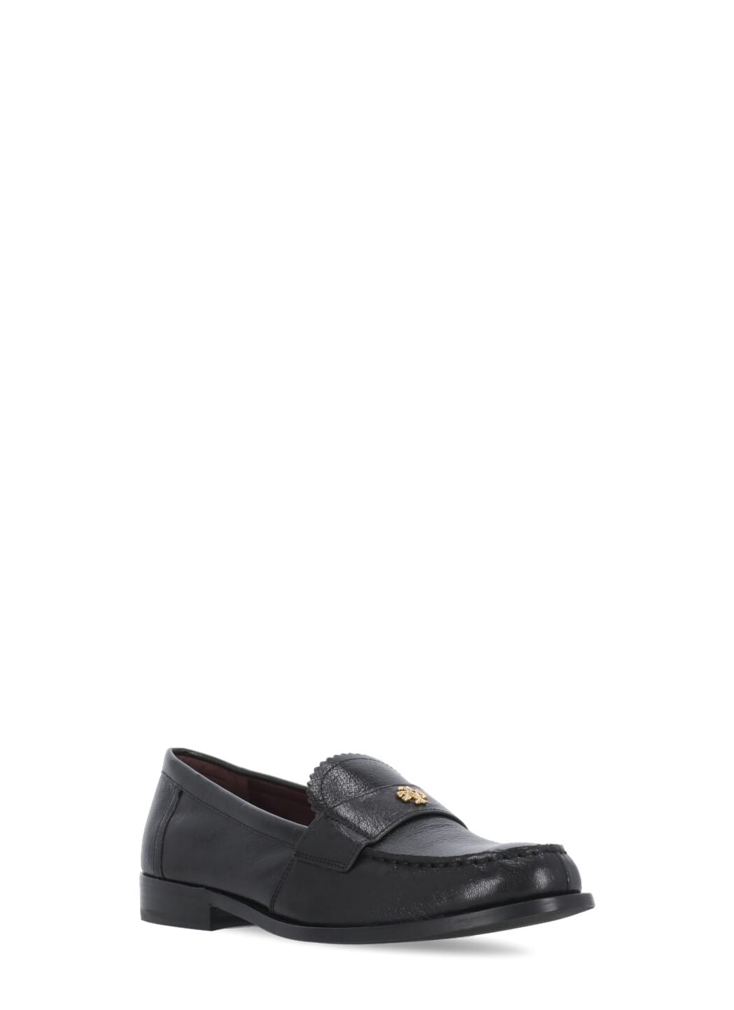 Shop Tory Burch Leather Loafer In Black