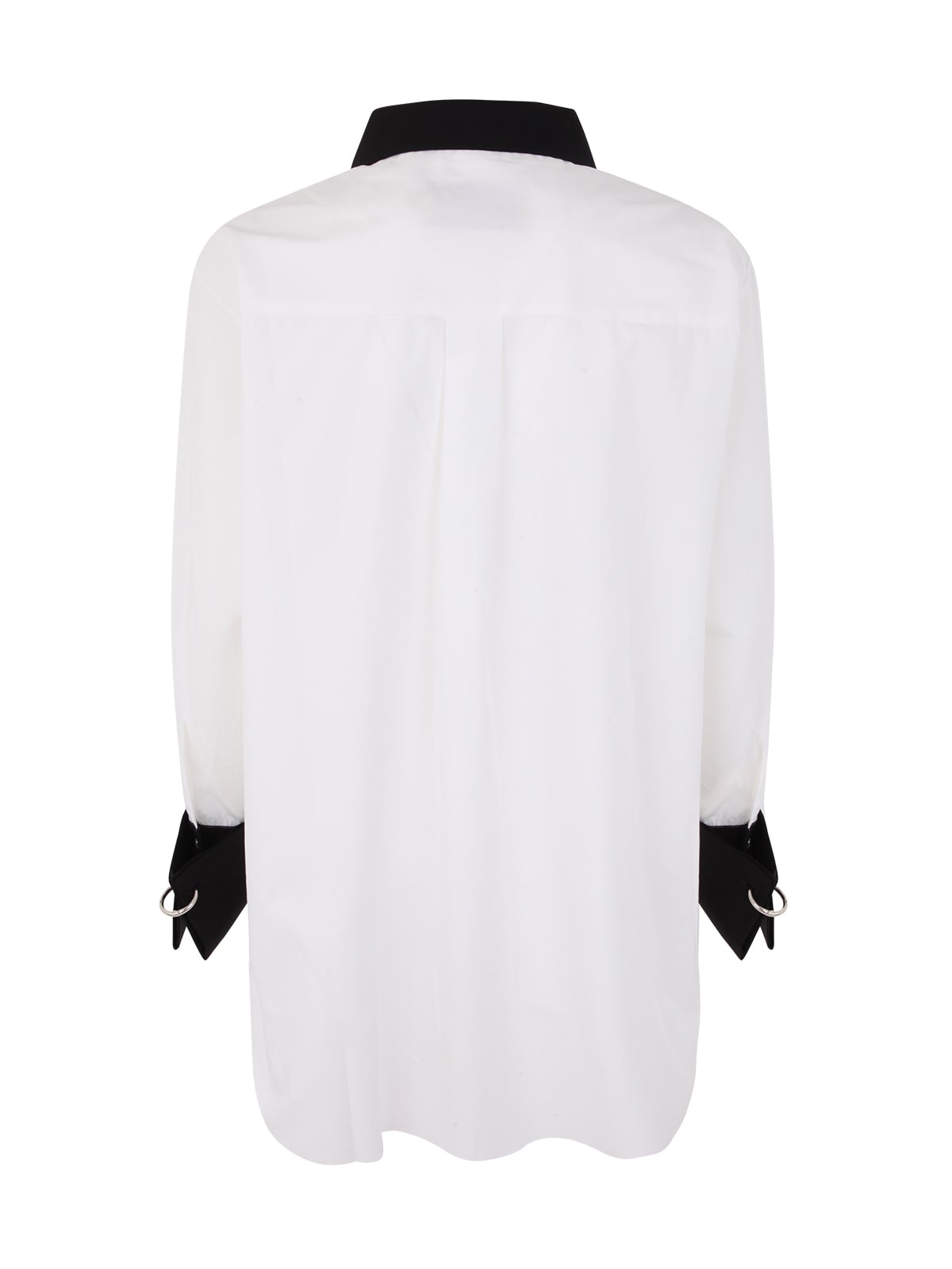 Shop Marques' Almeida Shirt With Detachable Cuffs And Collar In Black/white
