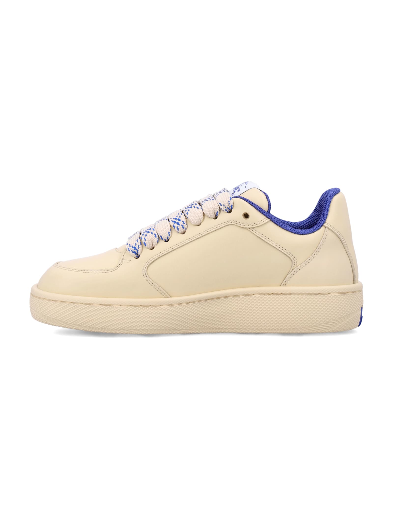 Shop Burberry Lf Stock Sneakers In Vanilla