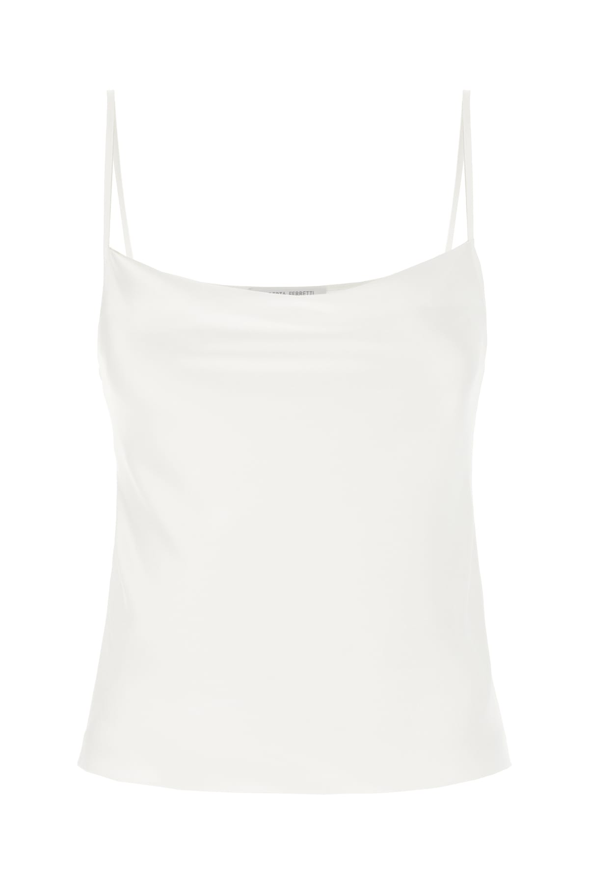 White Acetate Blend Top