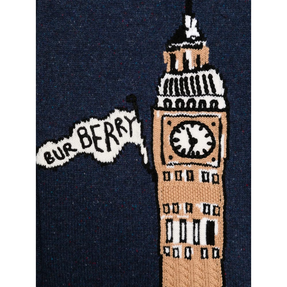 Burberry Sweater In Blue