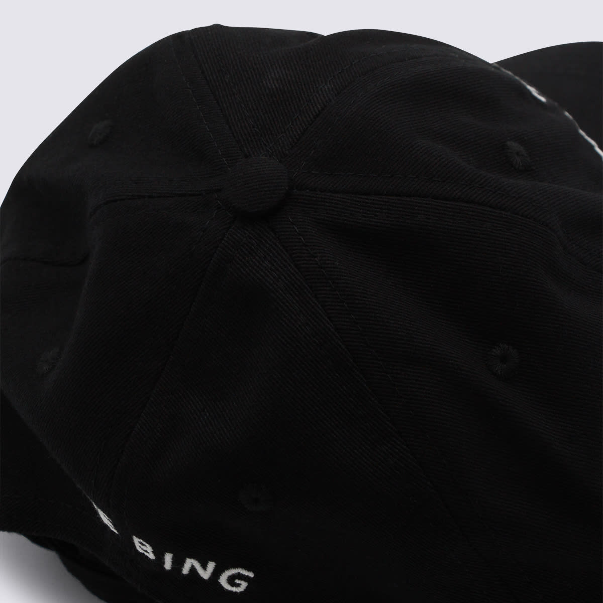 Anine Bing Black Cotton Jeremy Baseball Cap In Black
