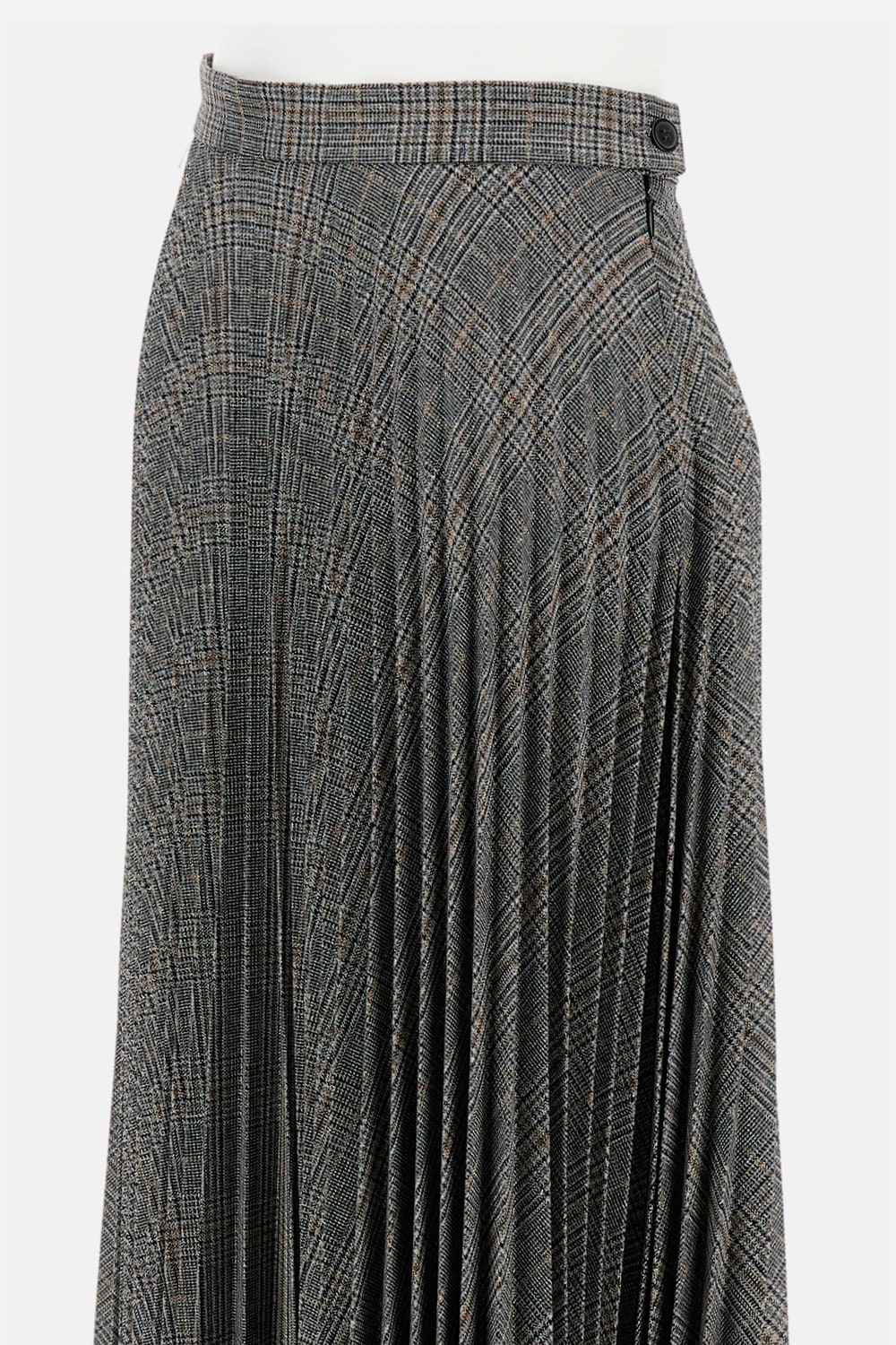 True Royal Pleated Skirt In Black