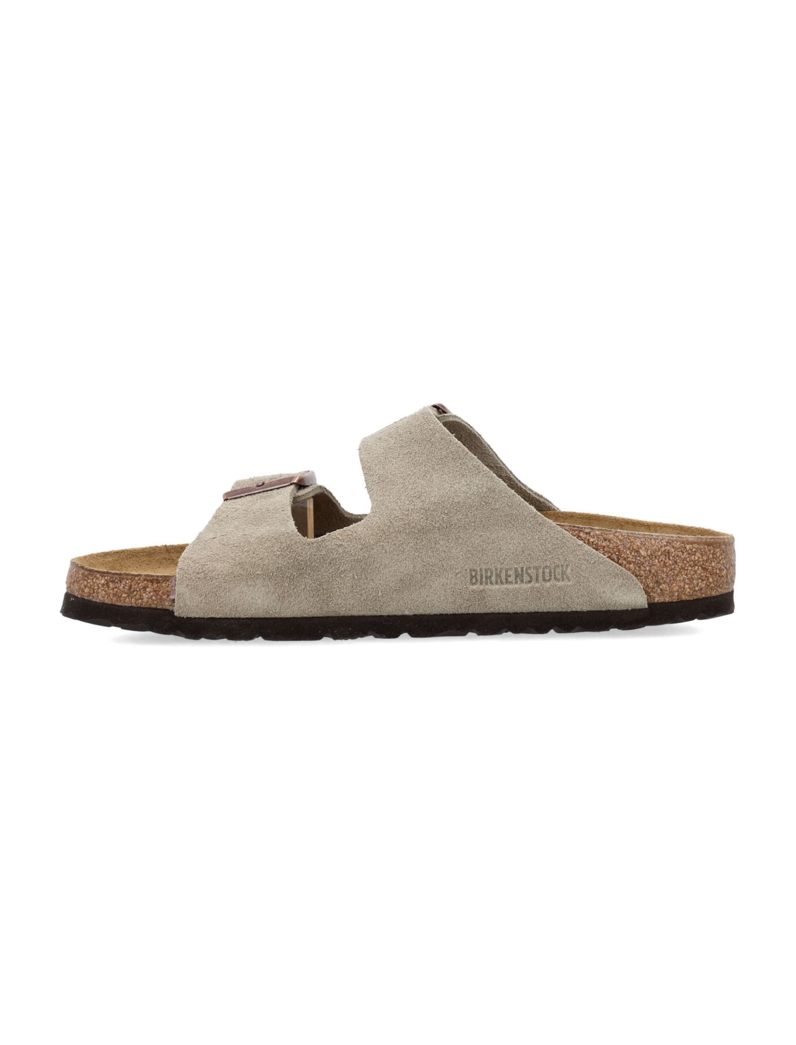 Birkenstock Arizona Bf In Nubuck Color Taupe In Taupe