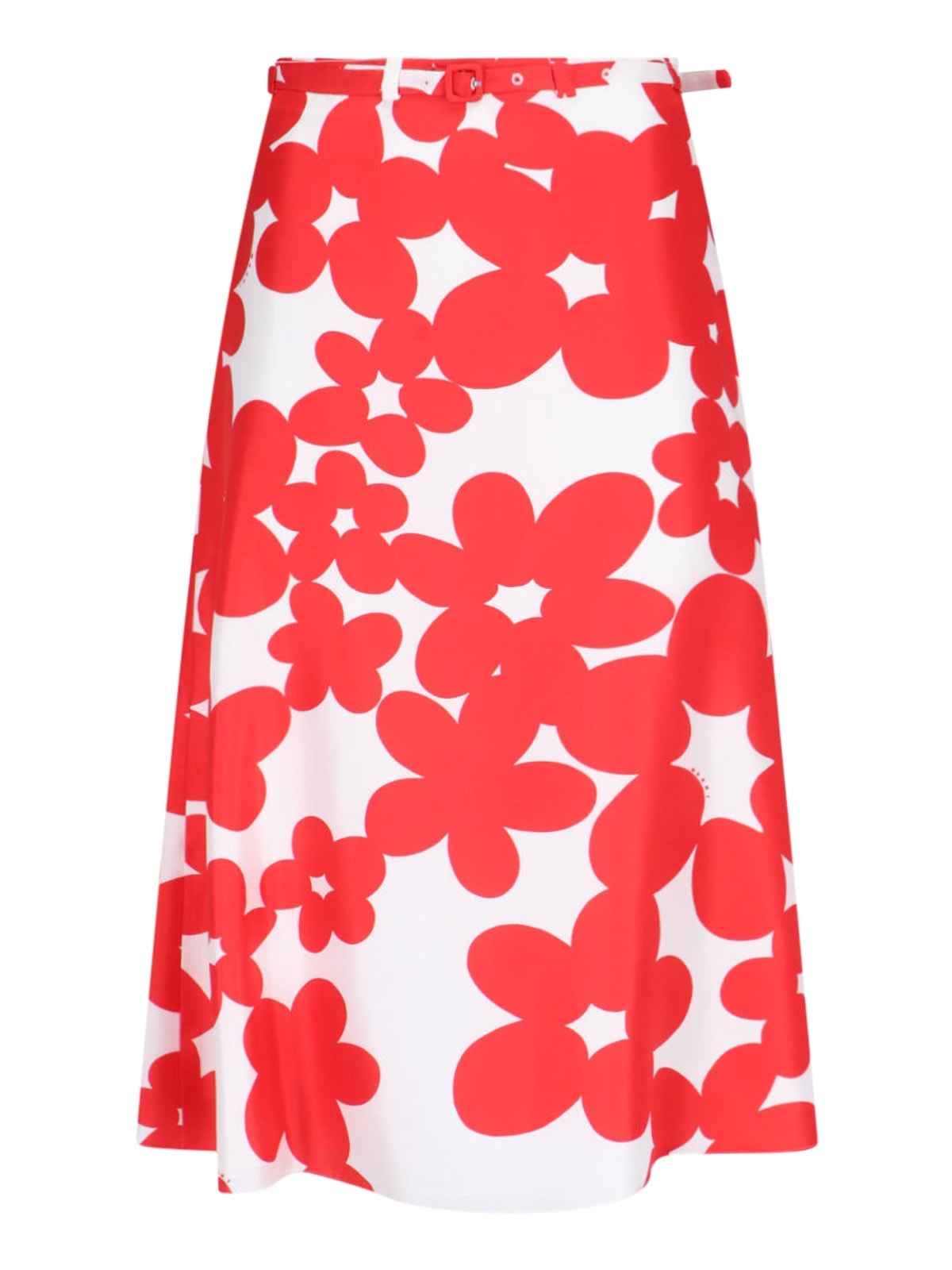 dillies Silk Midi Skirt