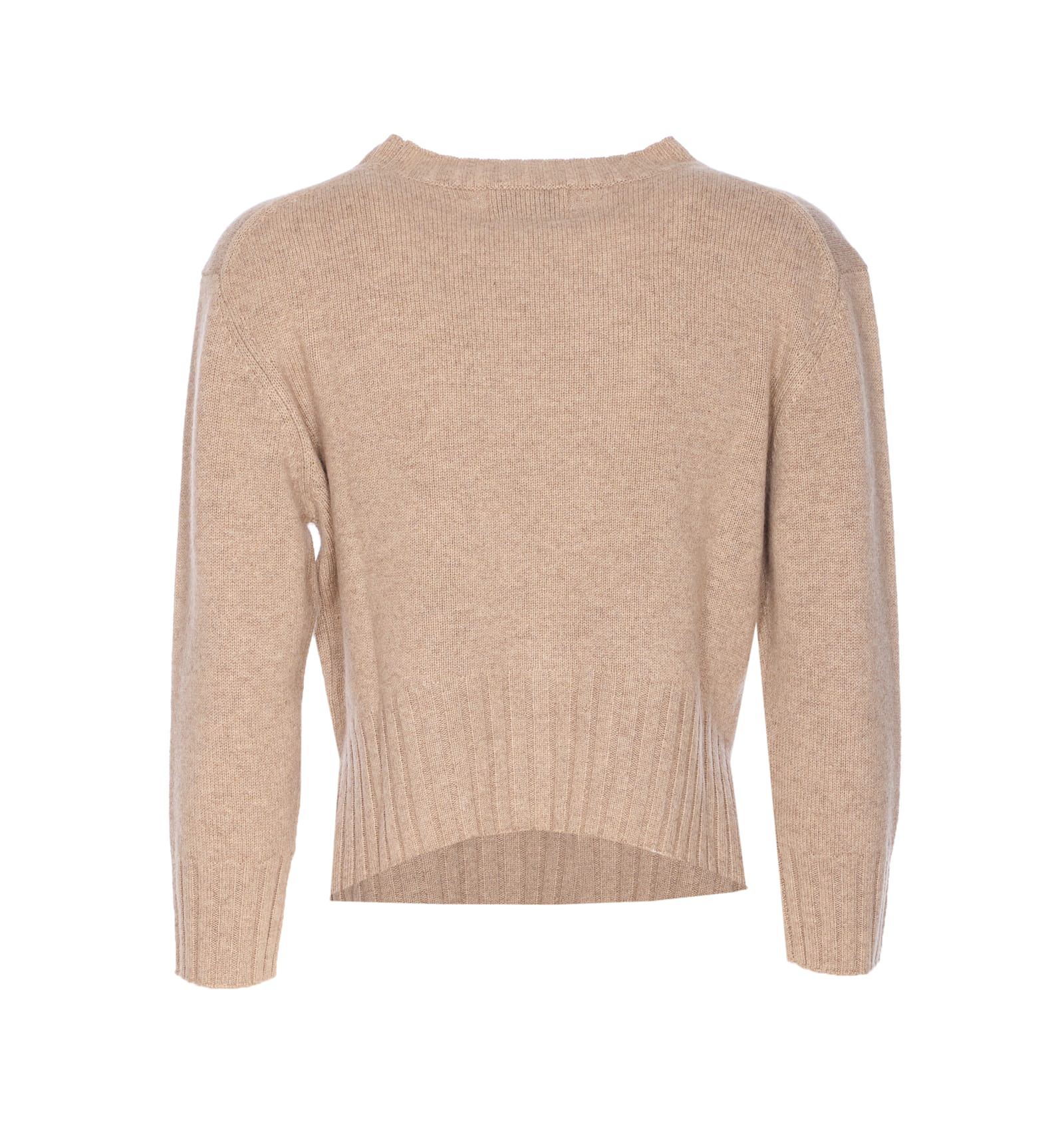 Loulou Studio Crewneck Knitwear Long Sleeves In Sand