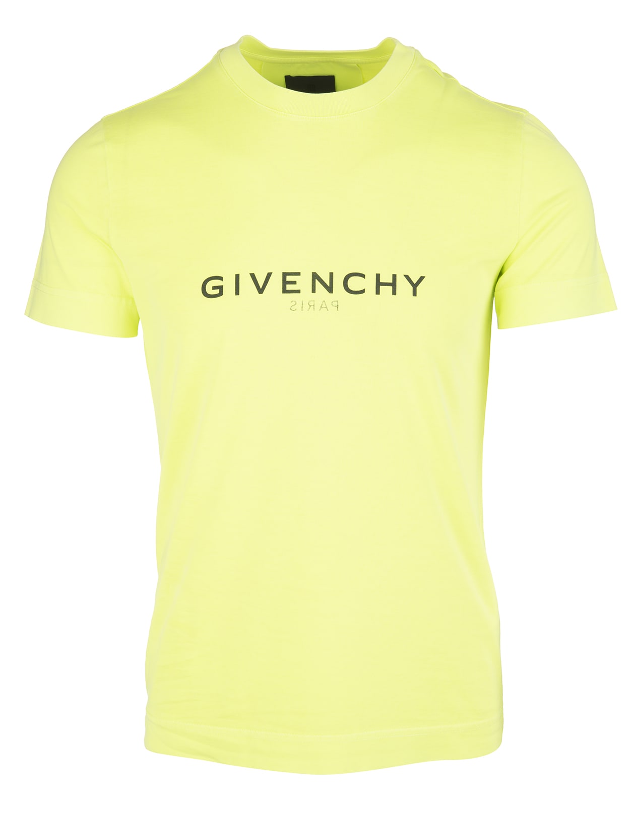 Man Fluo Yellow Slim Fit Givenchy Reverse T-shirt