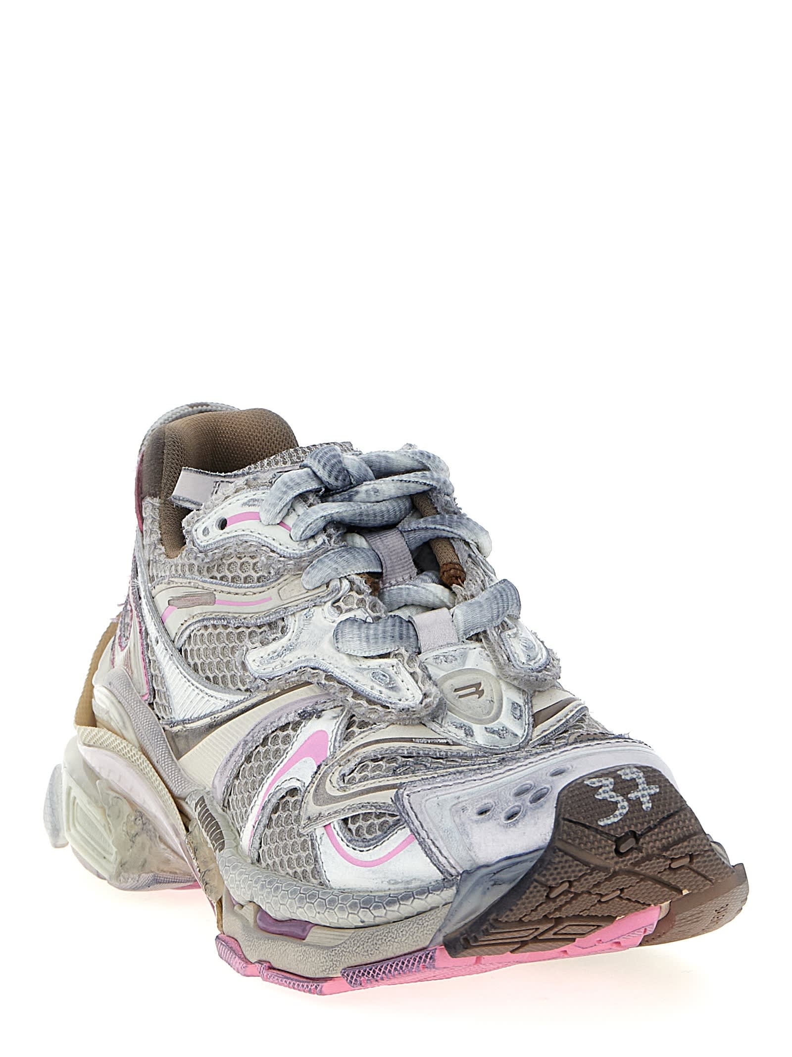 Balenciaga Women Runner 2.0 Nylon And Mesh Low-top Sneakers