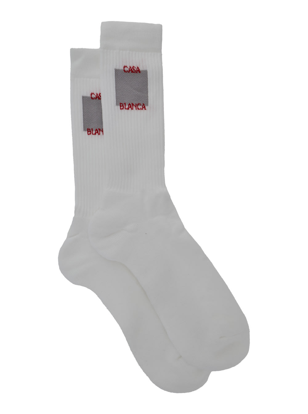 White Socks With Logo