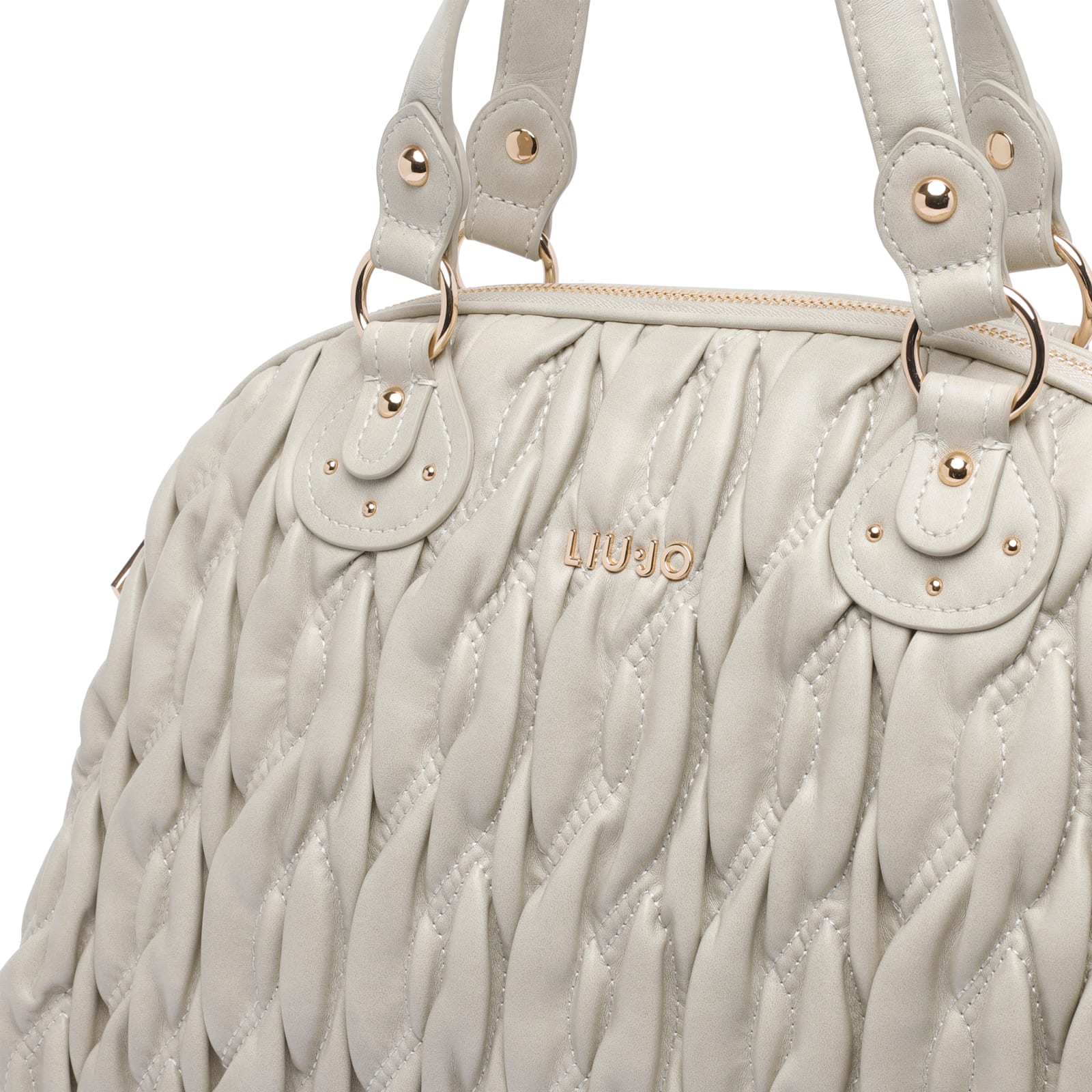 Liu •jo Medium Logo Handbag In White