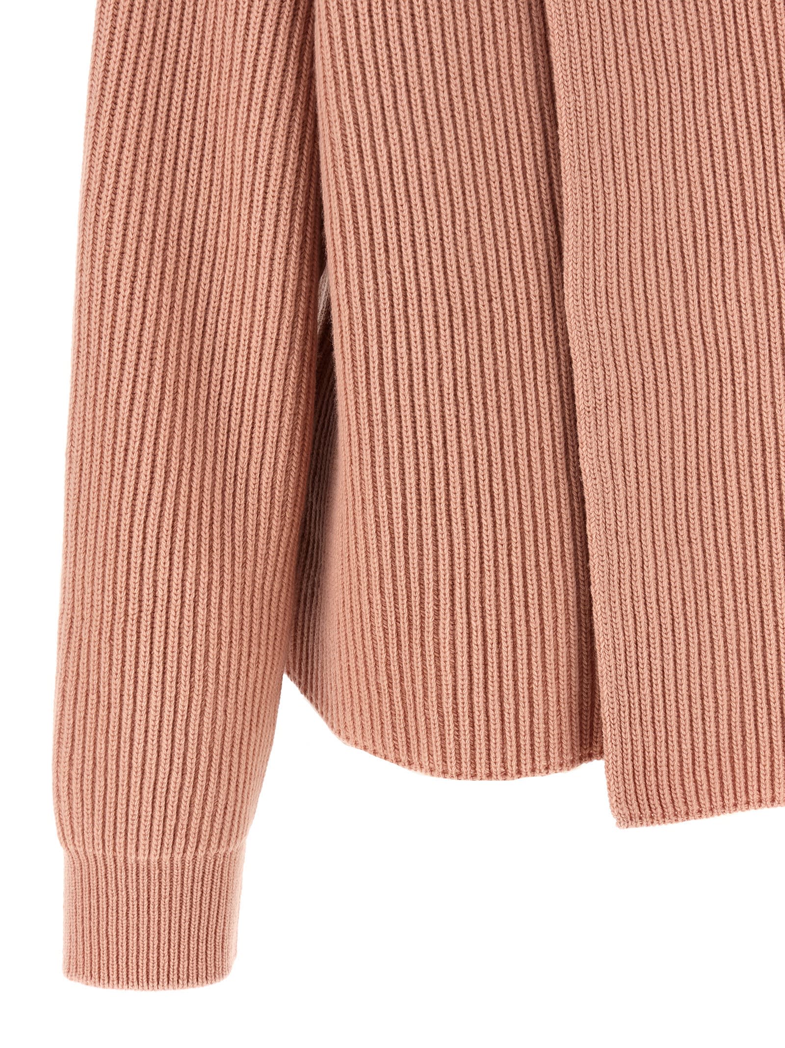 Jil Sander Crewneck Sweater Sweaters And Cardigans Pink In Orange