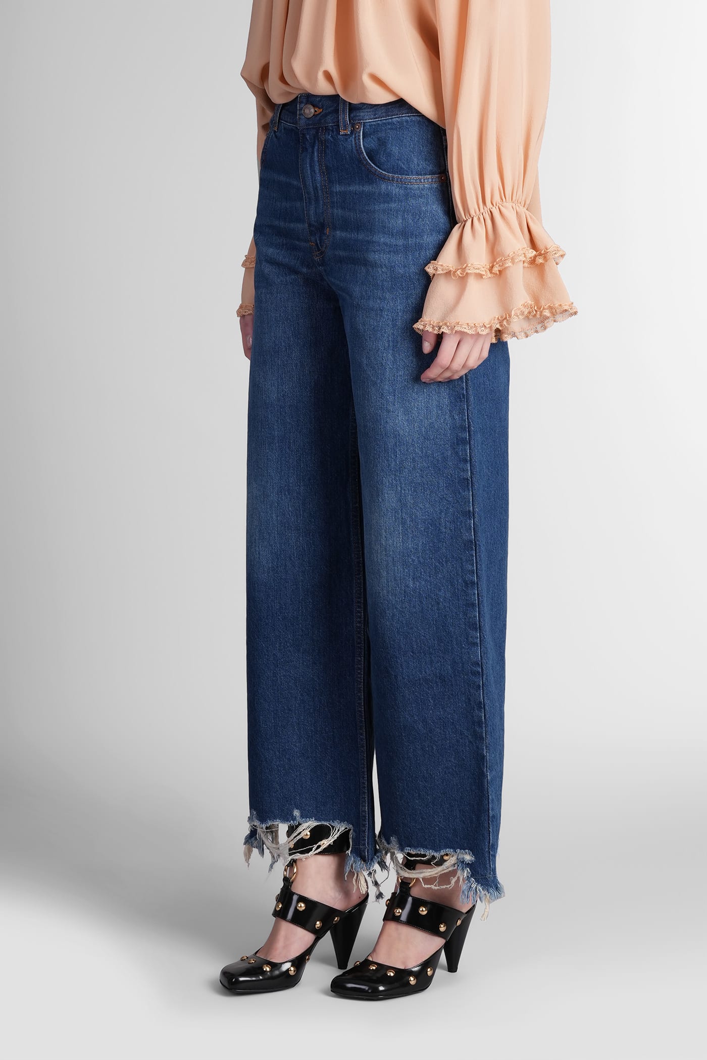 Shop Chloé Jeans In Blue Denim