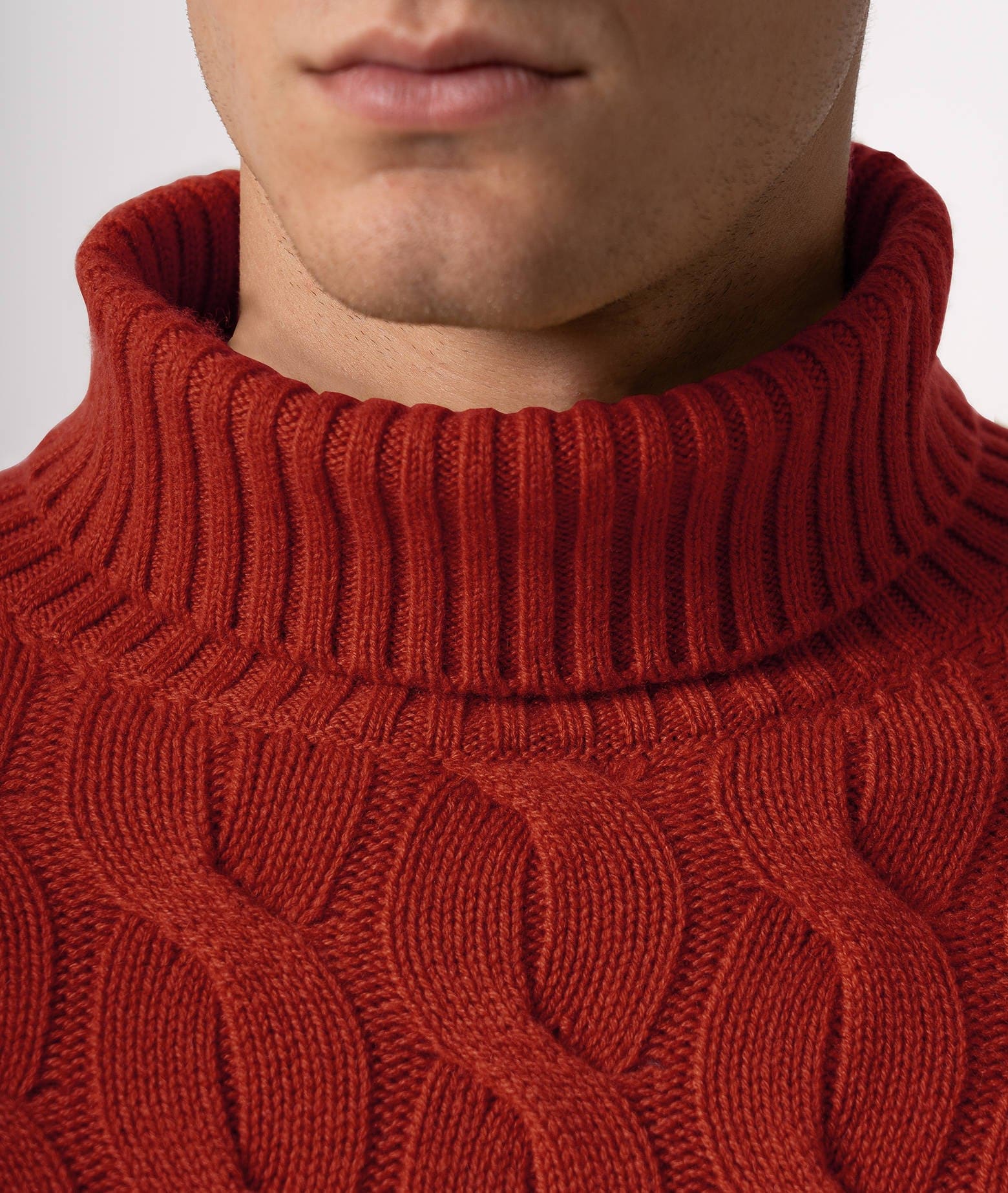 Larusmiani Turtleneck Sweater Col Du Pillon Sweater In Red