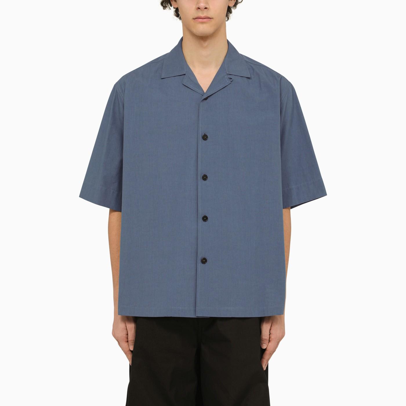 Shop Jil Sander Short-sleeve Shirt J+ French Blue