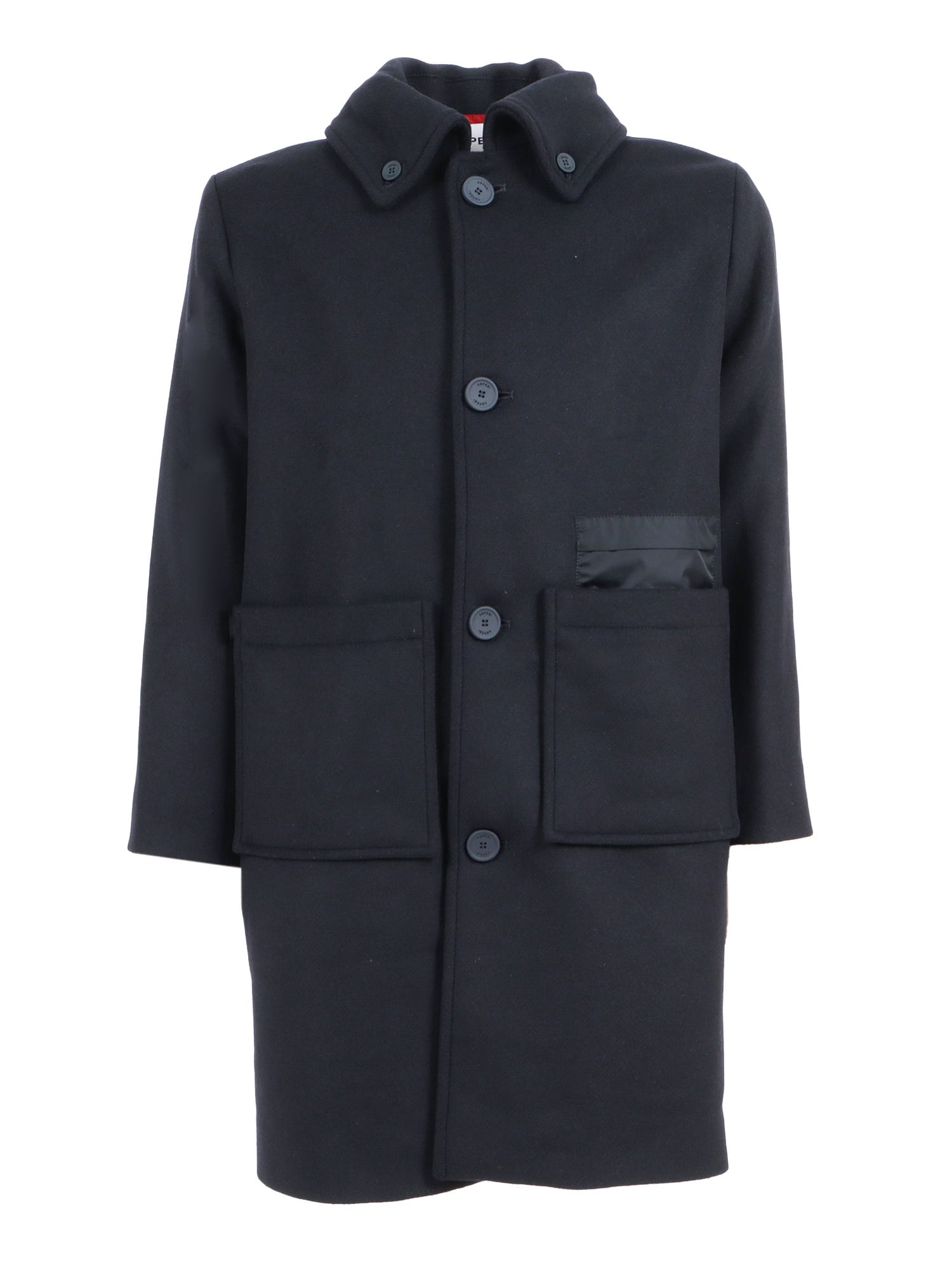 Aspesi Patch-pocket Coat In Animal Print