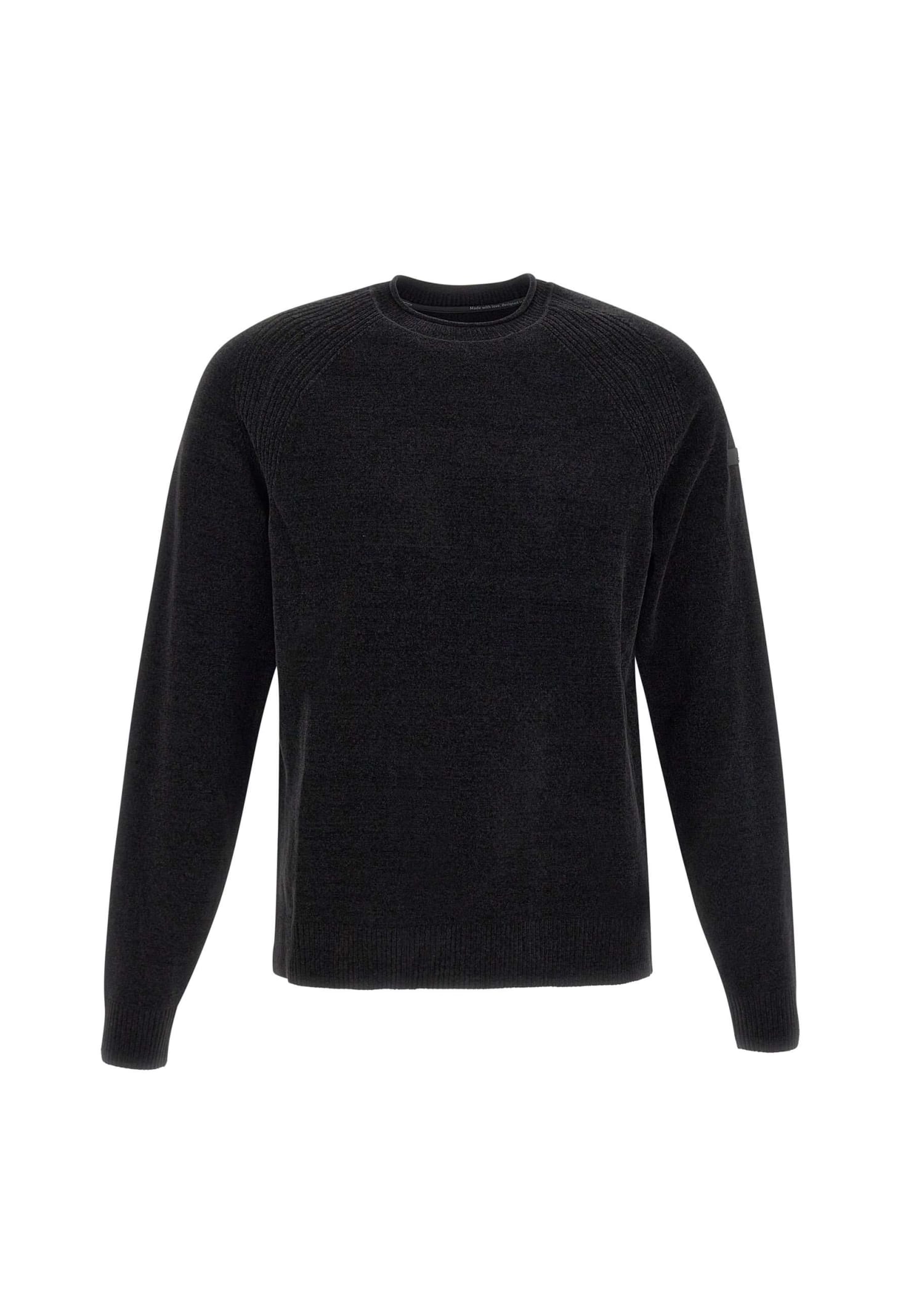 Rrd - Roberto Ricci Design Velvet Sweater In Nero