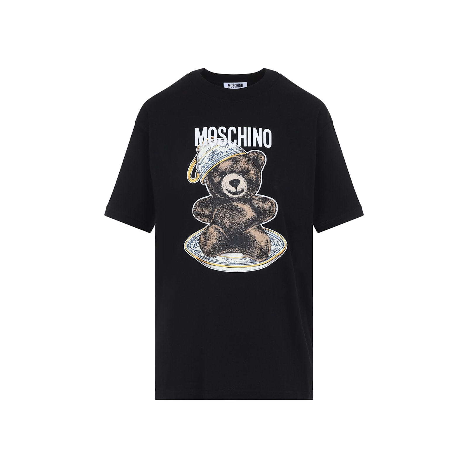 Moschino Teddy Bear-print T-shirt Mini Dress In Black