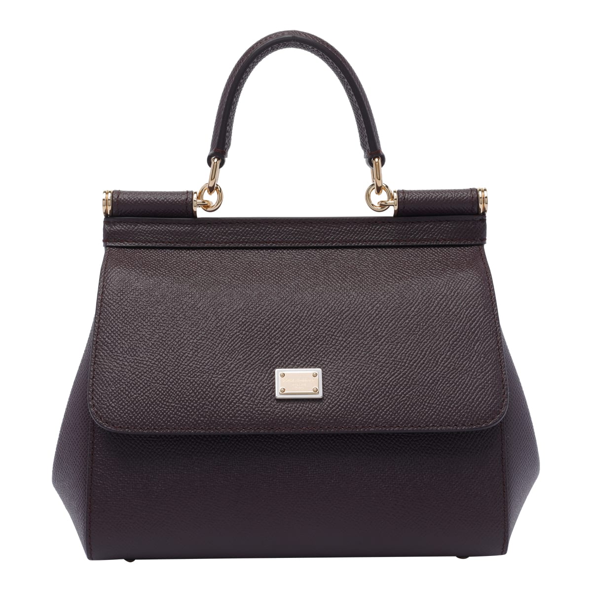 Dolce & Gabbana Medium Sicily Handbag In Brown