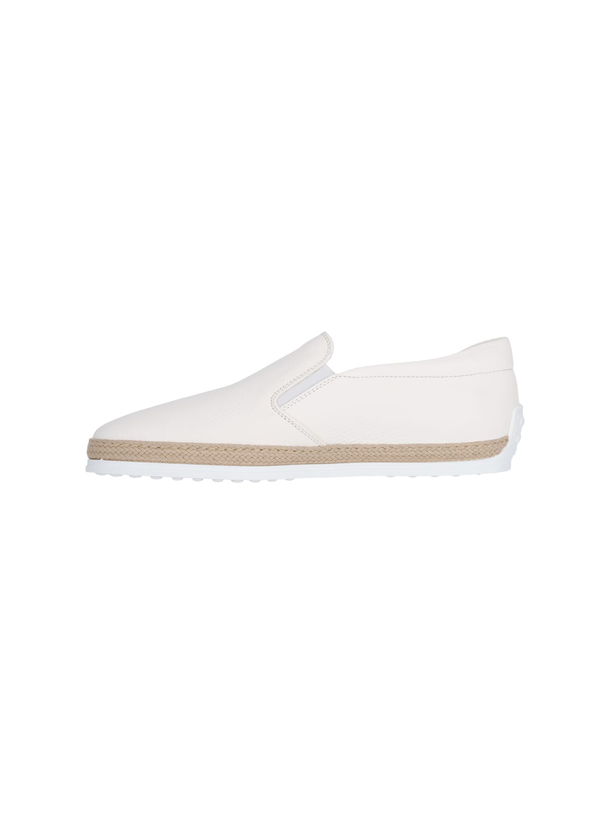 Shop Tod's Slip-on Loafers In White
