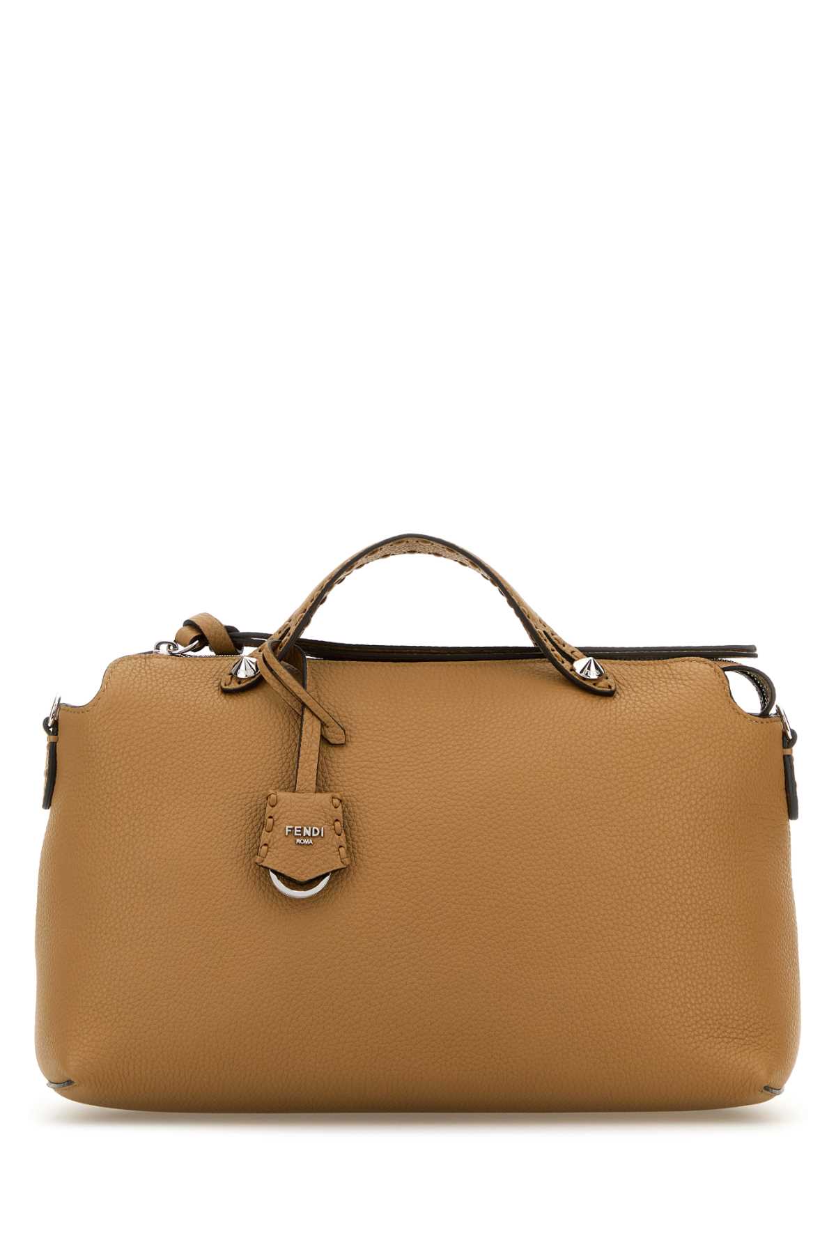 Shop Fendi Camel Leather Large By The Way Handbag In Cappuccinopalladio