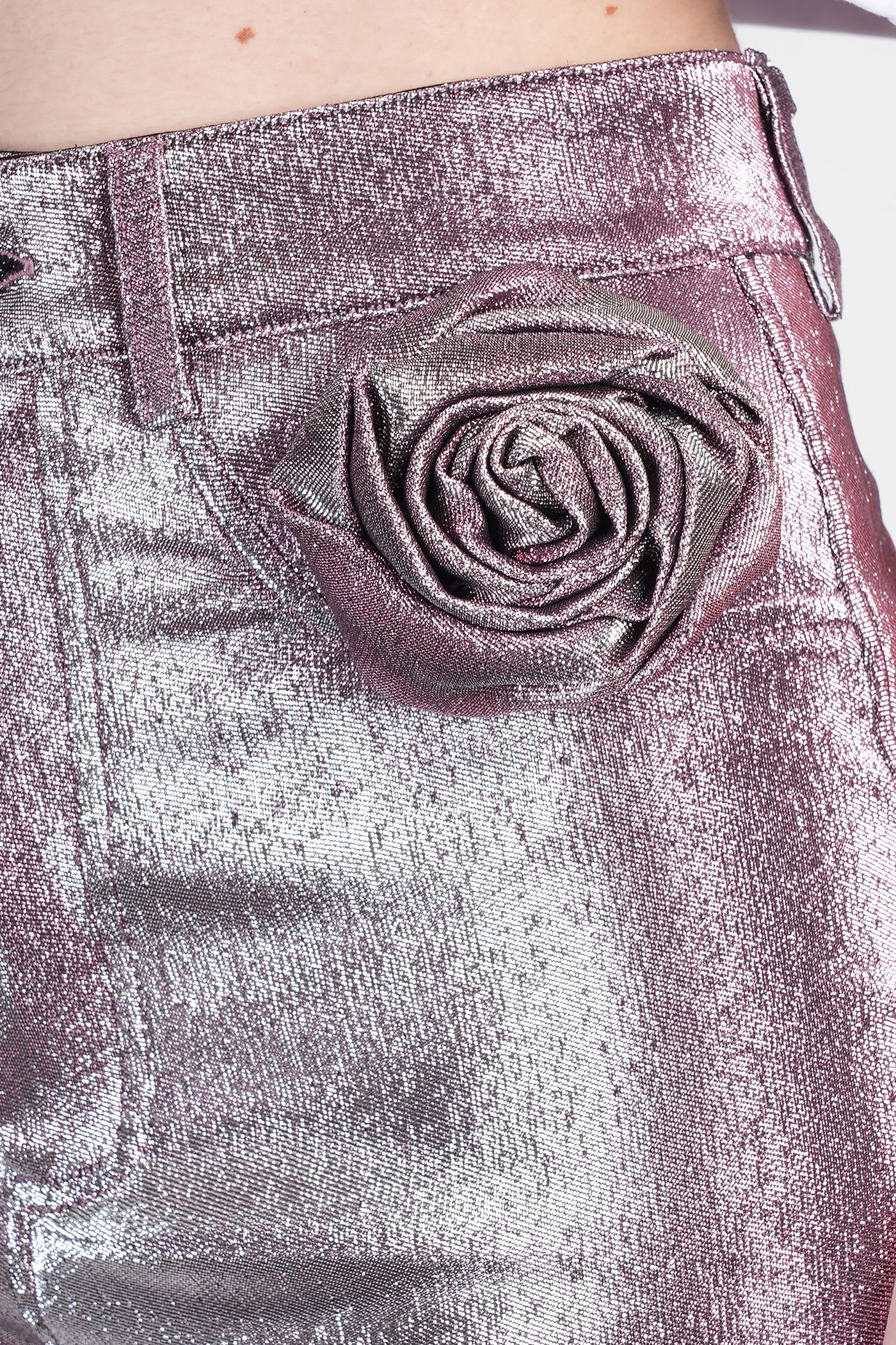 AREA LEGGINGS IN ROSE-PINK POLYESTER