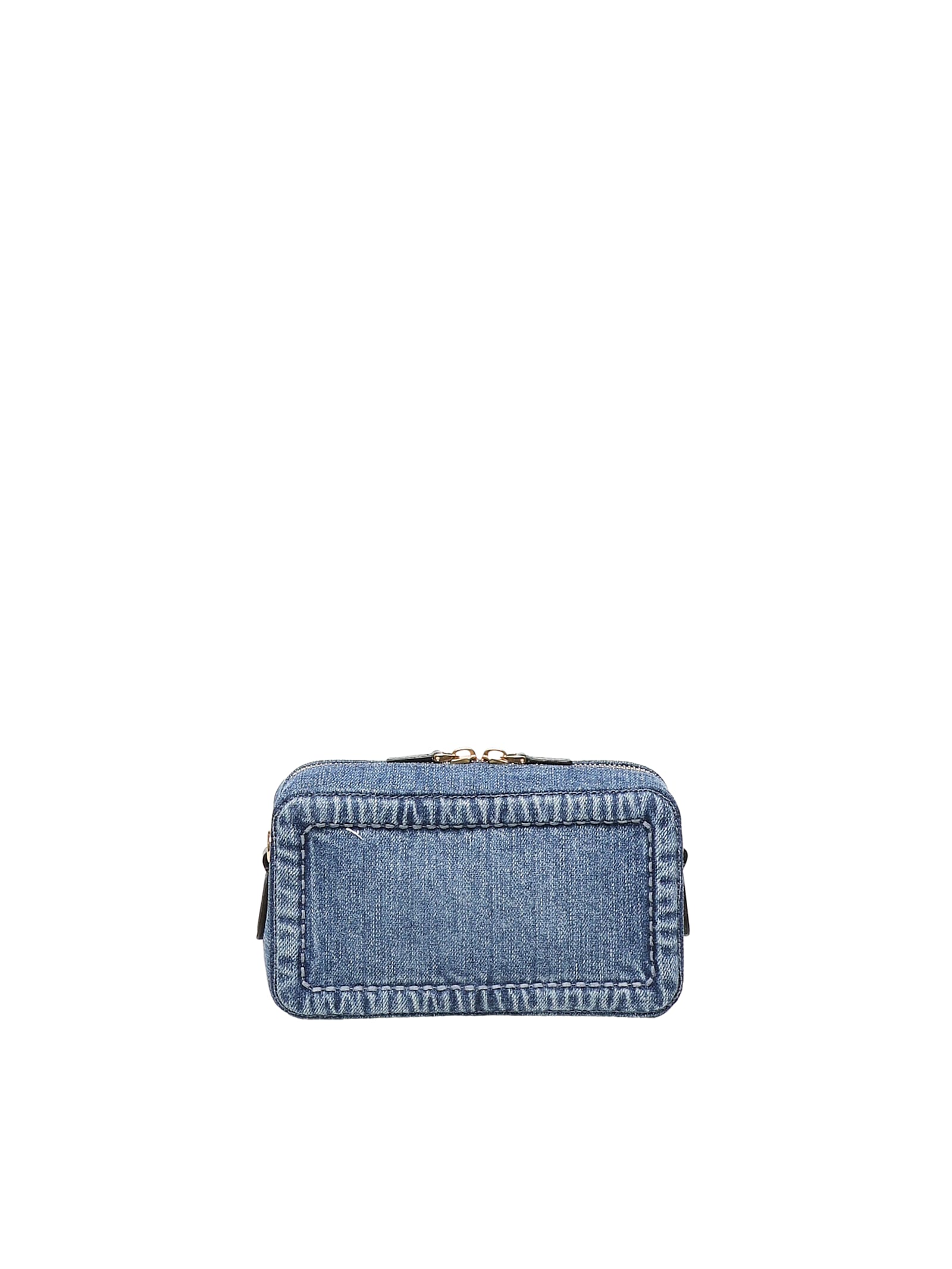 Shop Valentino Alltime Mini Shoulder Bag In Denim