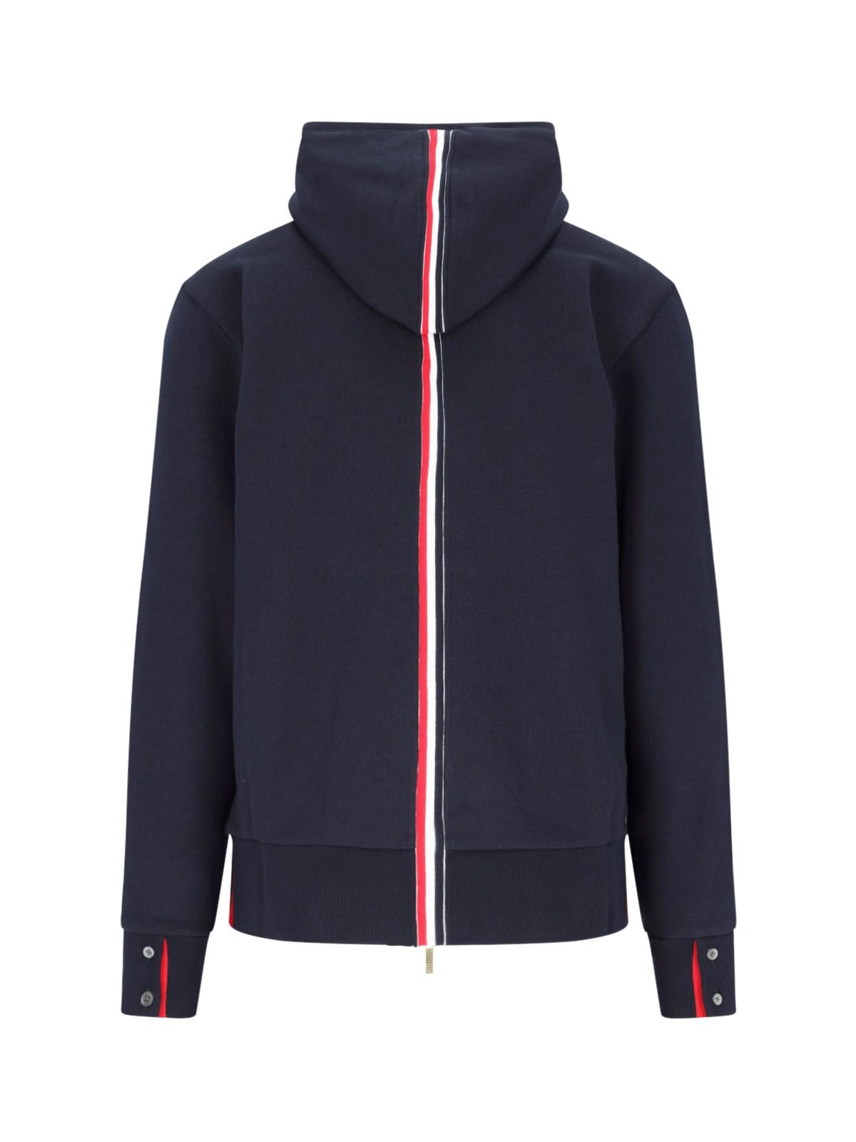 Shop Thom Browne Zip Sweatshirt