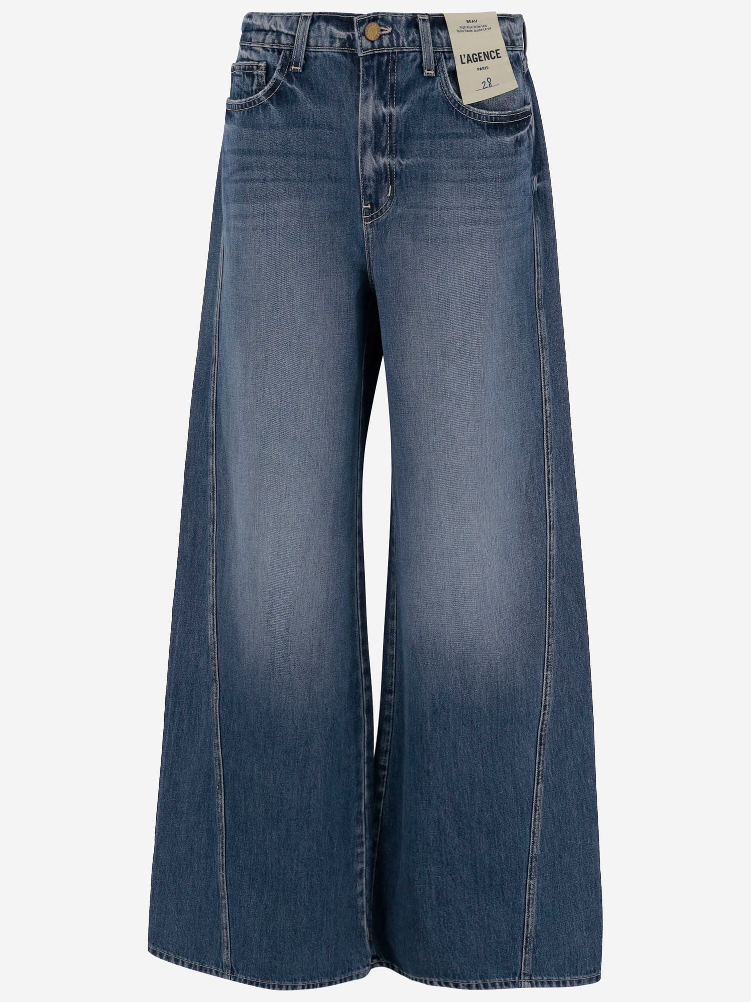 Washed Palazzo Jeans