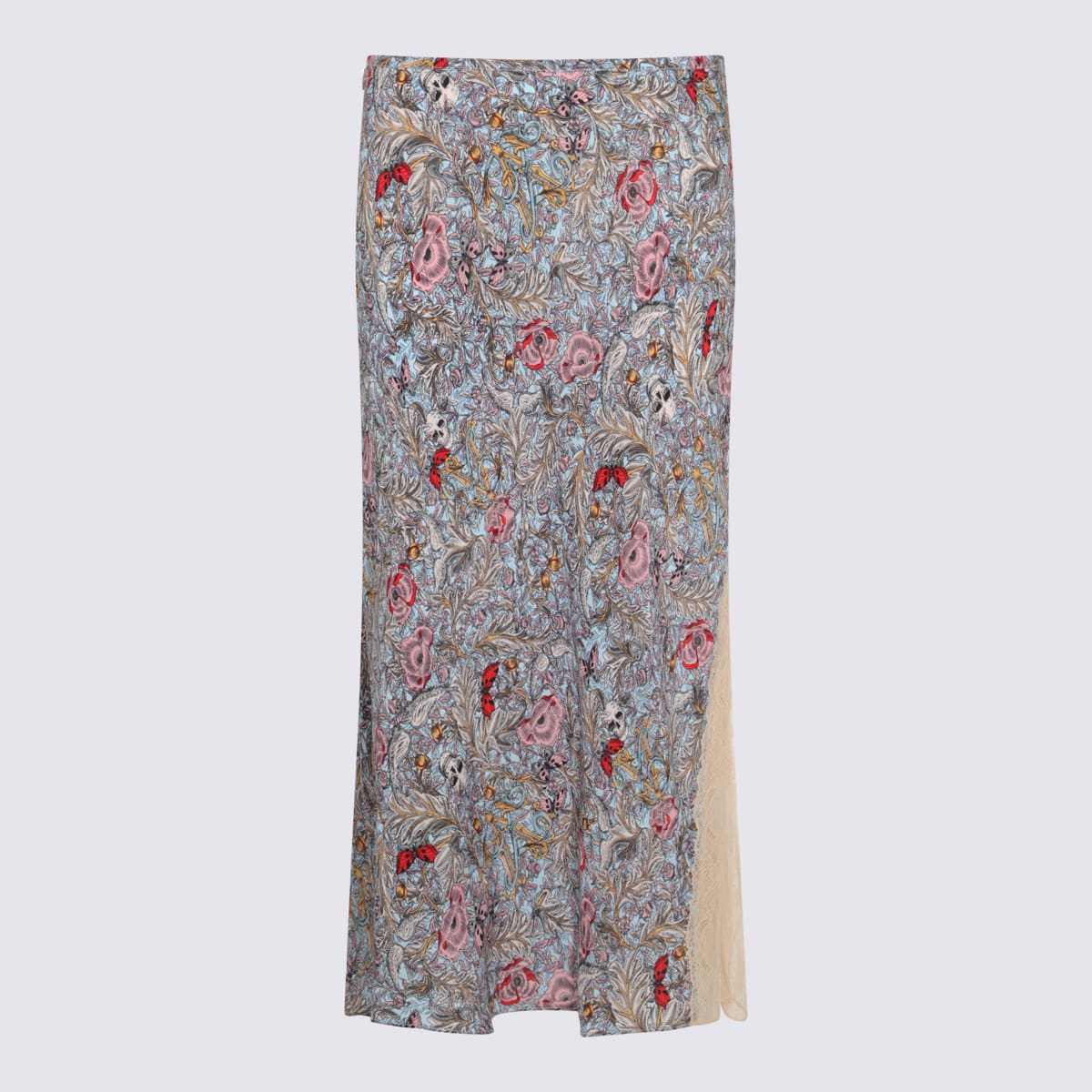 Multicolor Viscose Skirt