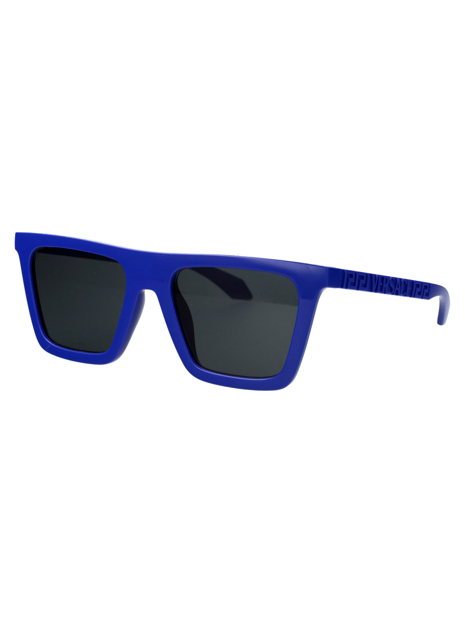 Shop Versace 0ve4468u Sunglasses In 545087 Full Blue