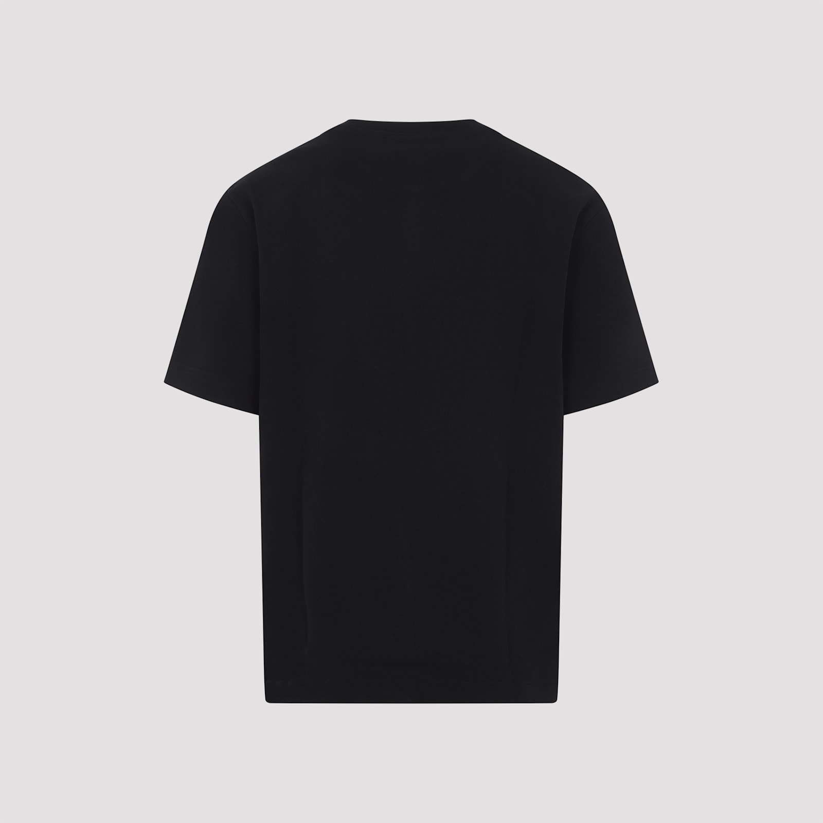 Jacquemus Grosgrain Crewneck T-shirt Short Sleeves In Black