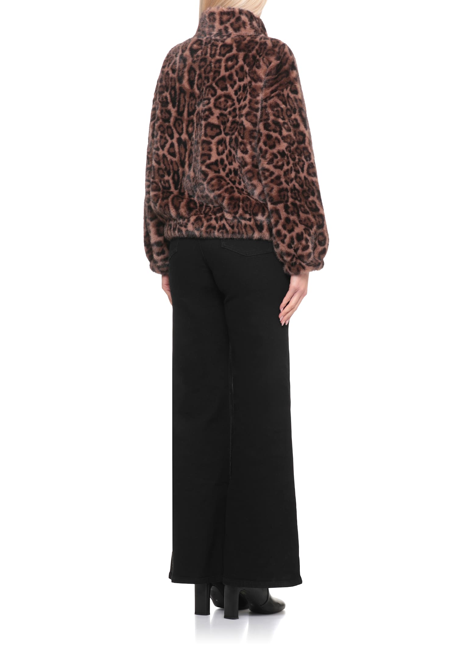 Betta Corradi Faux Fur Coat In Brown