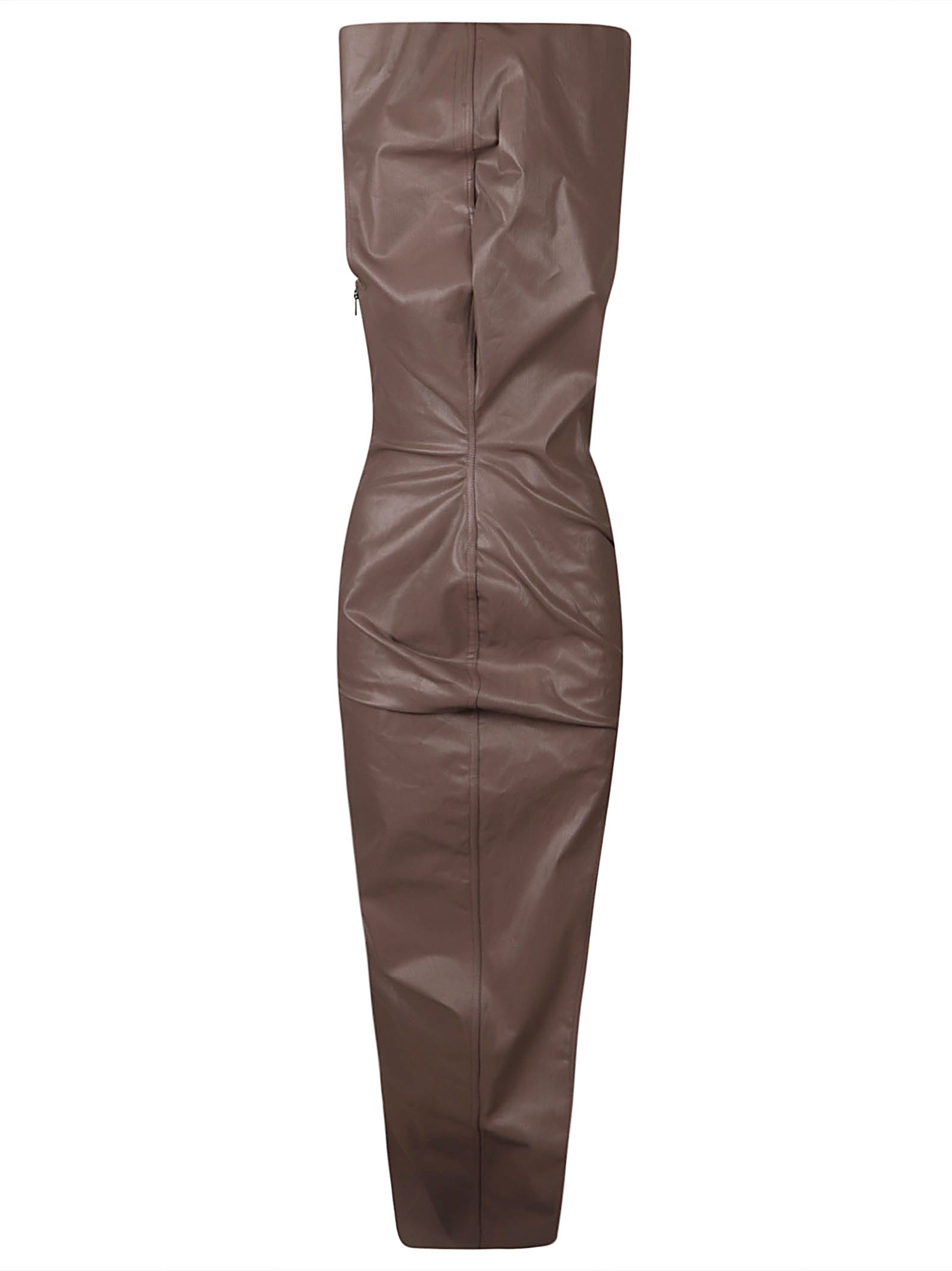 Shop Rick Owens Athena Gown In Dusty Pink