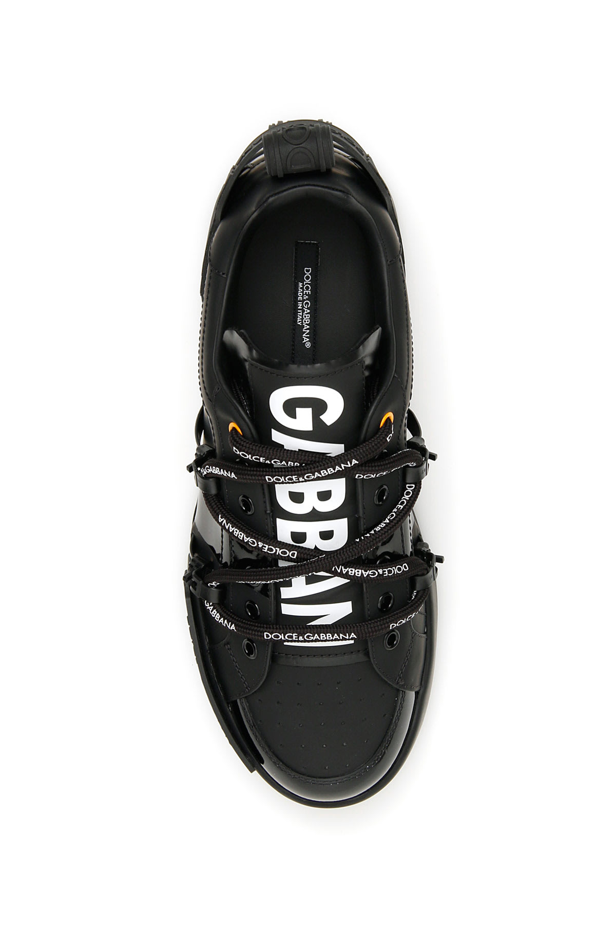 Shop Dolce & Gabbana Portofino Sneakers In Black/white