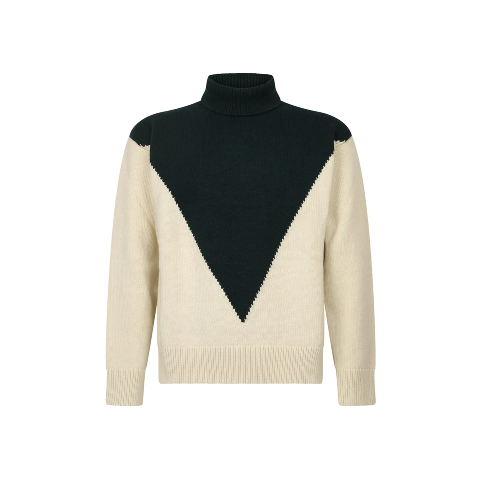 JIL SANDER WOOL AND CASHMERE PULLOVER