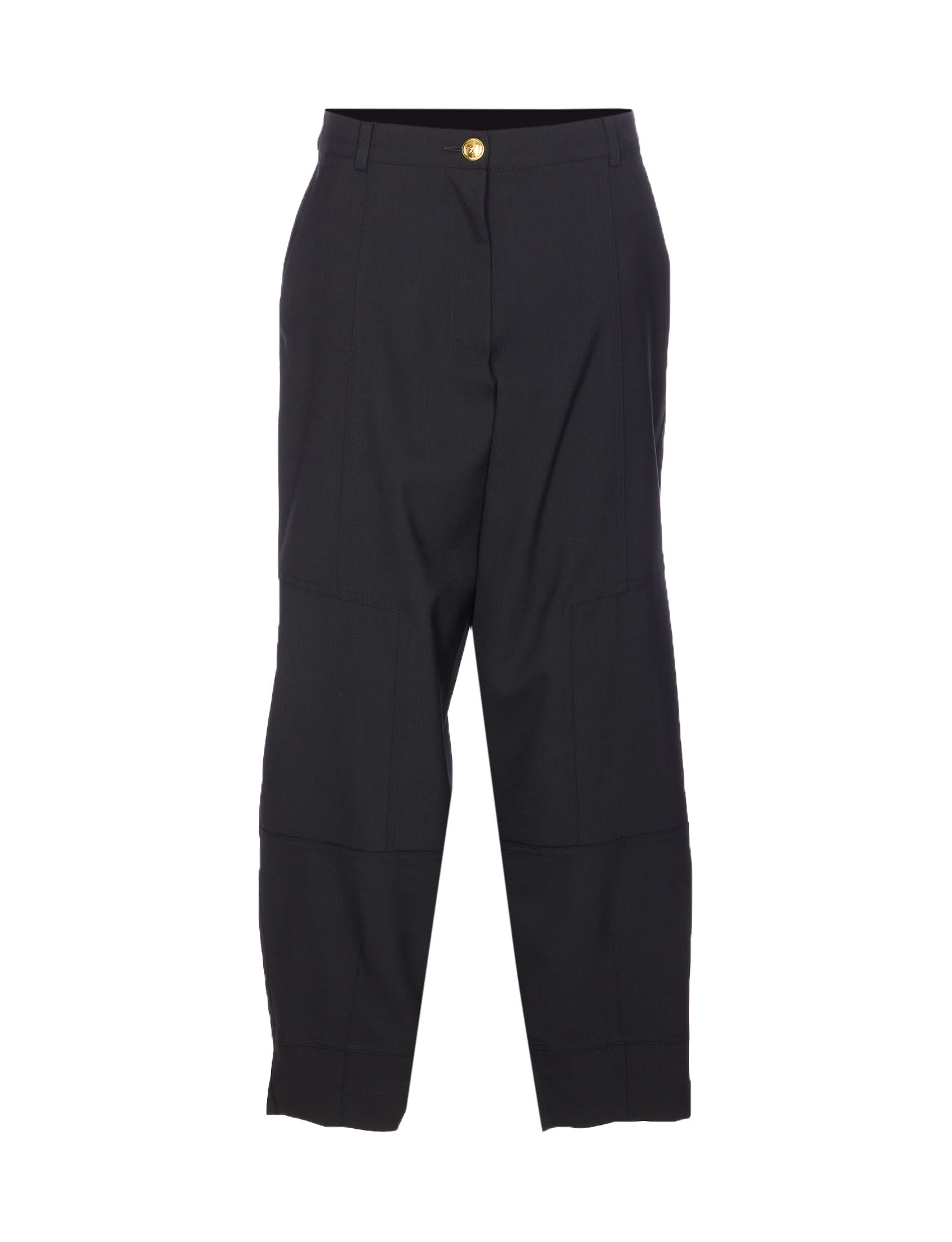 Pinko Regular Fit Trousers With Pockets And Loops In Black