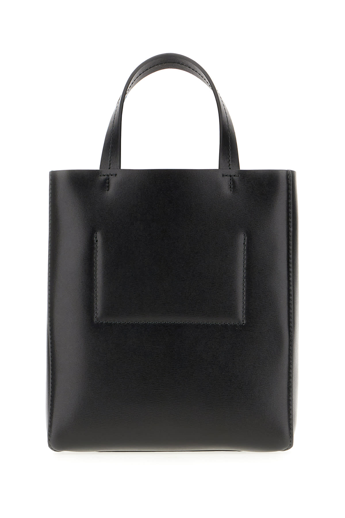 Shop Jil Sander Black Leather Bond Handbag