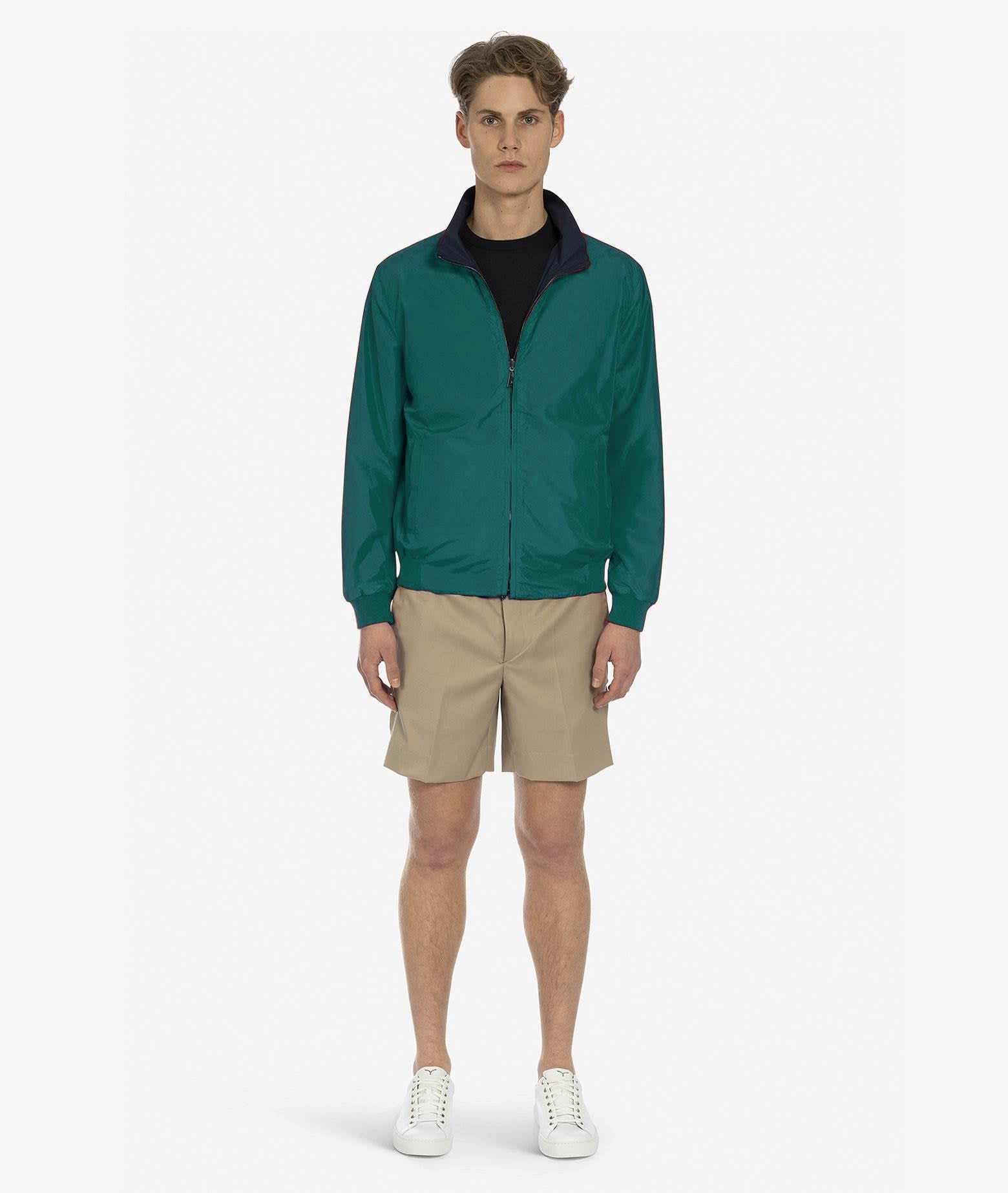 Shop Larusmiani Leeward Jacket Jacket In Teal